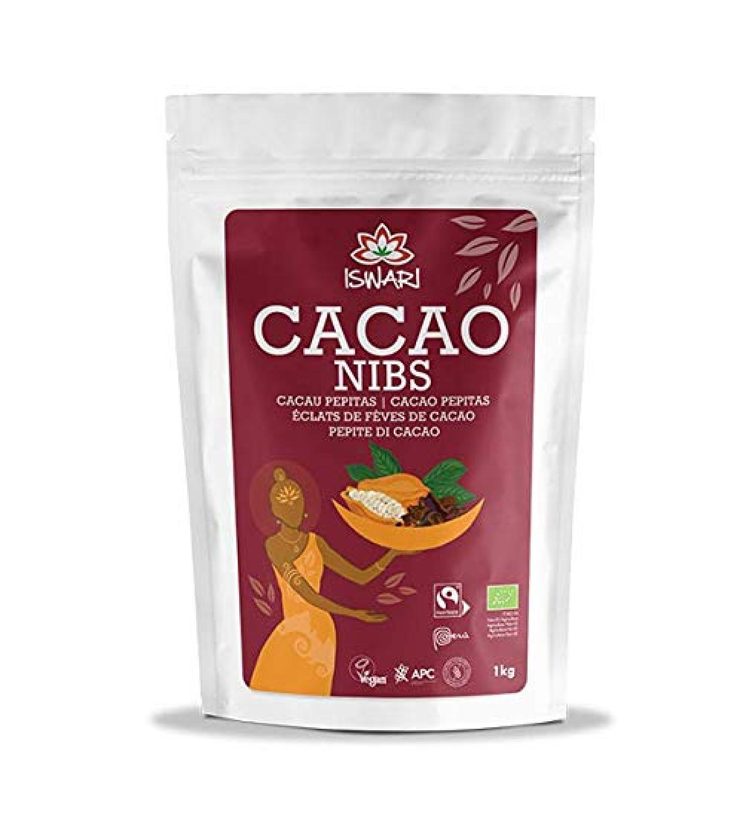 Fairtrade Raw Cocoa Beans 1kg - Buy Online on GoSupps.com
