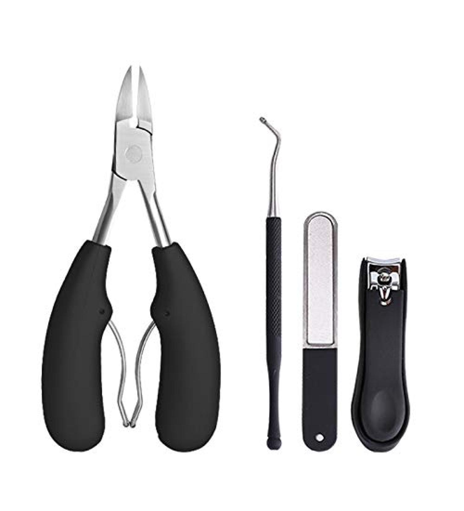 Brensty Professional Stainless Steel Toenail and Fingernail Clippers Set for Thick Nails Toenail Clippers - Buy Online on GoSupps.com
