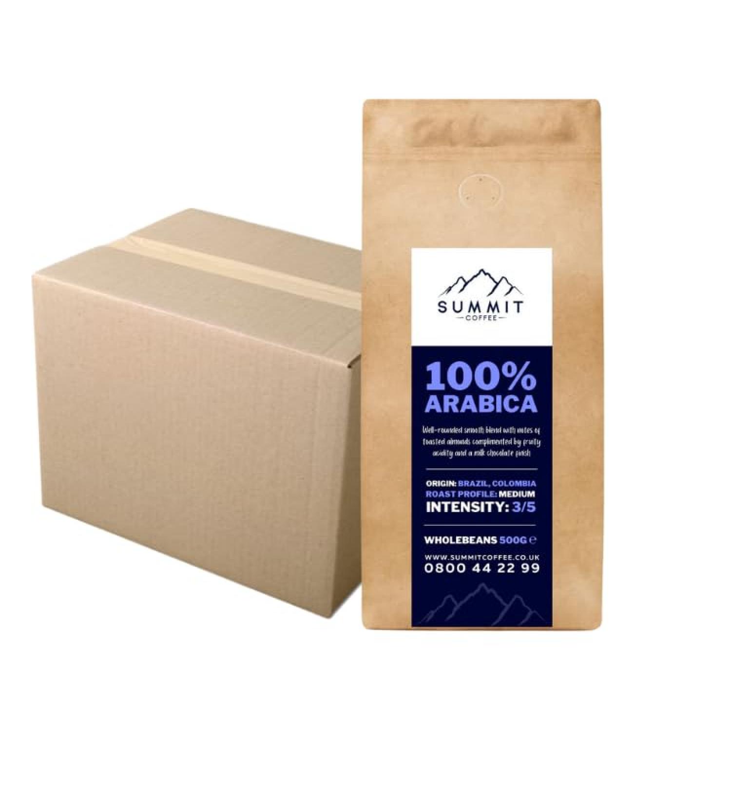Summit 100% Arabica Coffee Beans (Case 10 x 500G)