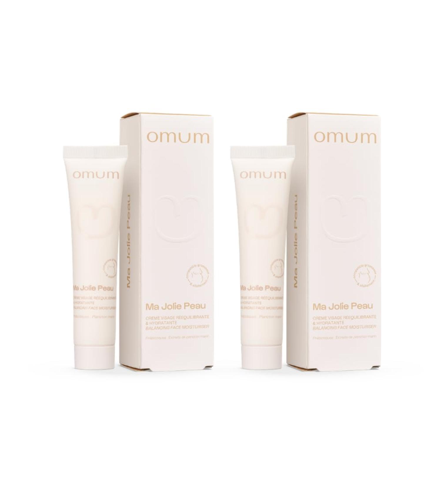OMUM - Ma Jolie Peau - Cr me visage r quilibrante & hydratante aux pr biotiques naturels - Peaux mixtes et peaux fragilis es - Anti rougeur et anti bouton - Compatible grossesse - Vegan - 40 ml 80 ml (Lot de 1) - Buy Online on GoSupps.com