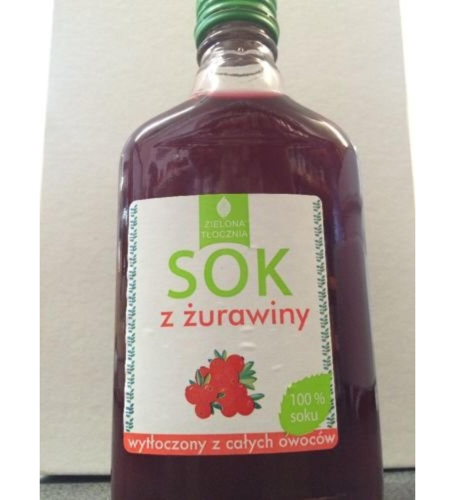100% Jus de framboise pressé à partir de fruits entiers 200ml Zielona tlocznia