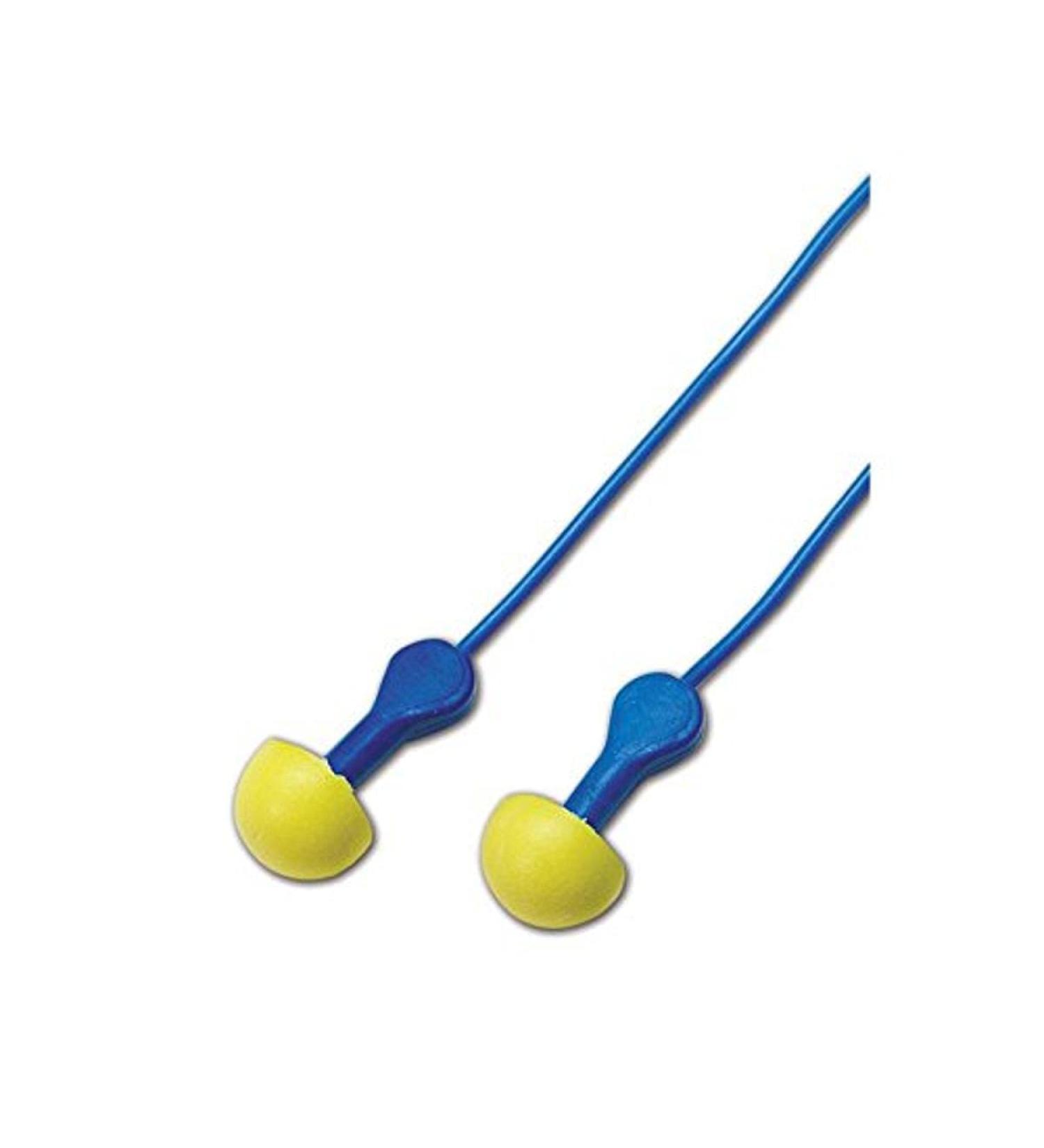 3M 311-1114 E-A-R Express Pod Plugs Corded Earplugs with Colored Grips  OSFA (100 Pairs)