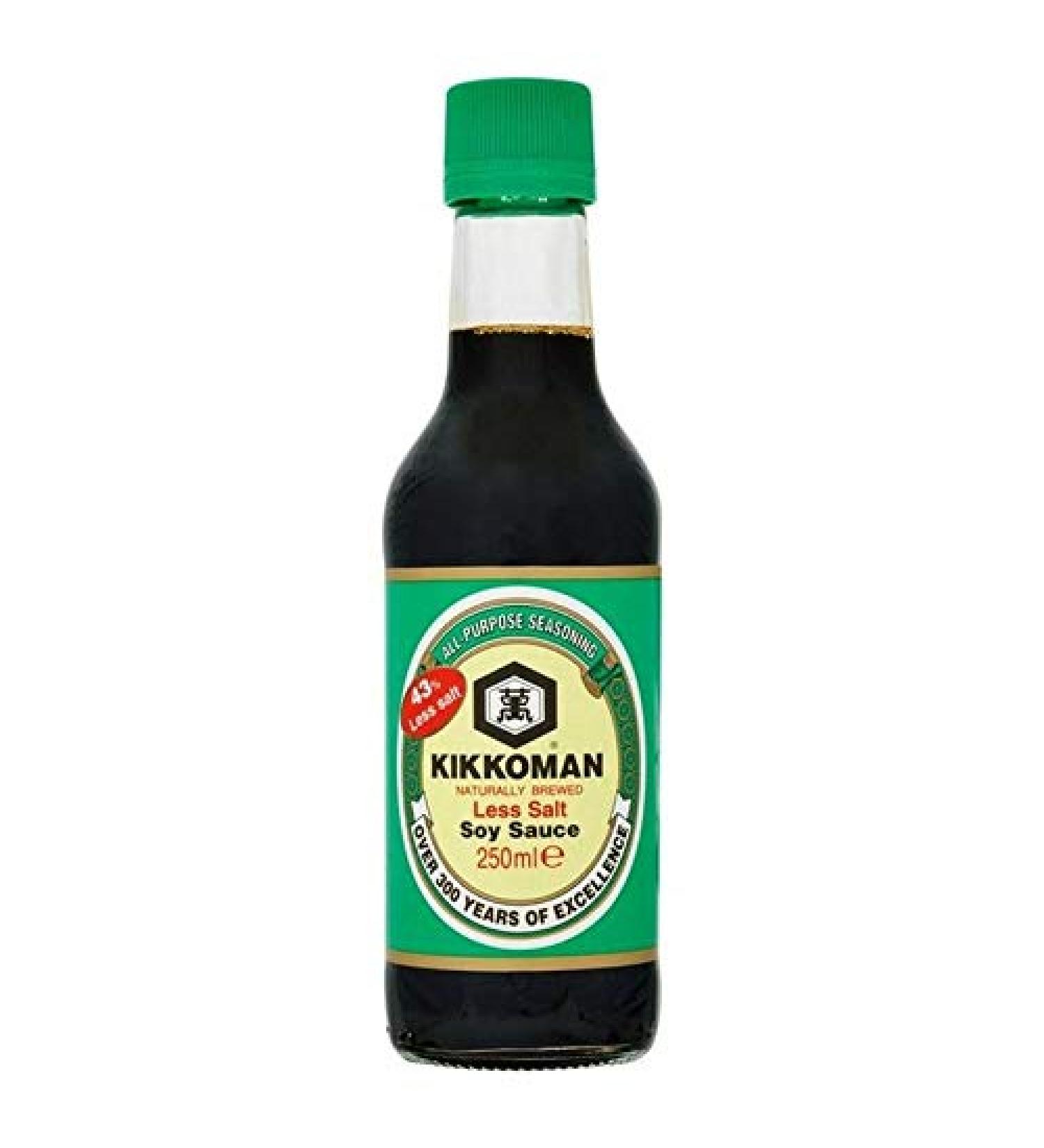 Kikkoman 2x Kikkoman Less Soy Sauce Salt 250ml