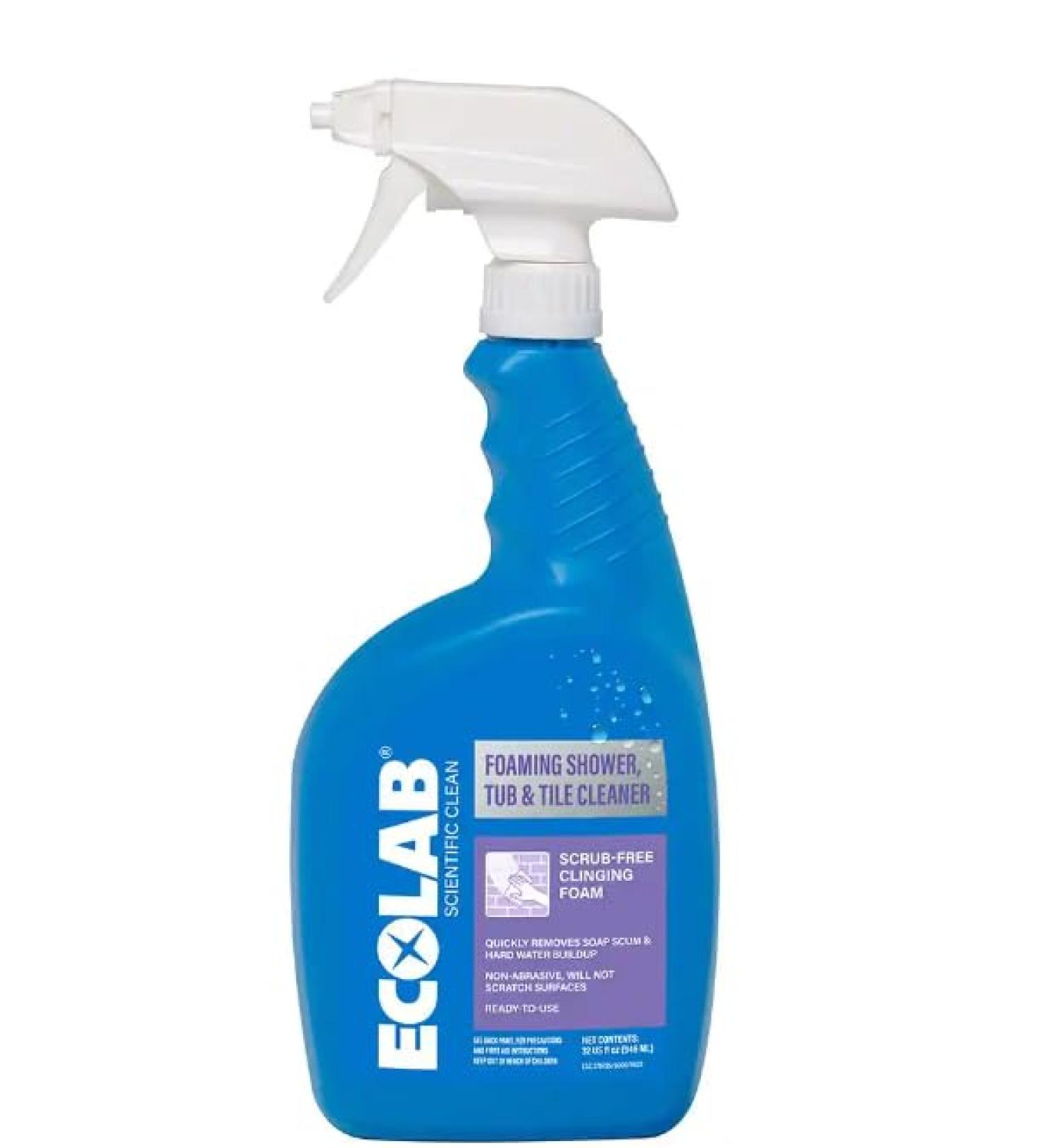 Buy Ecolab Foaming Shower Tub & Tile Cleaner 32oz - Powerful Eco-Friendly Cleaning Solution for International Shipping - Buy Online on GoSupps.com