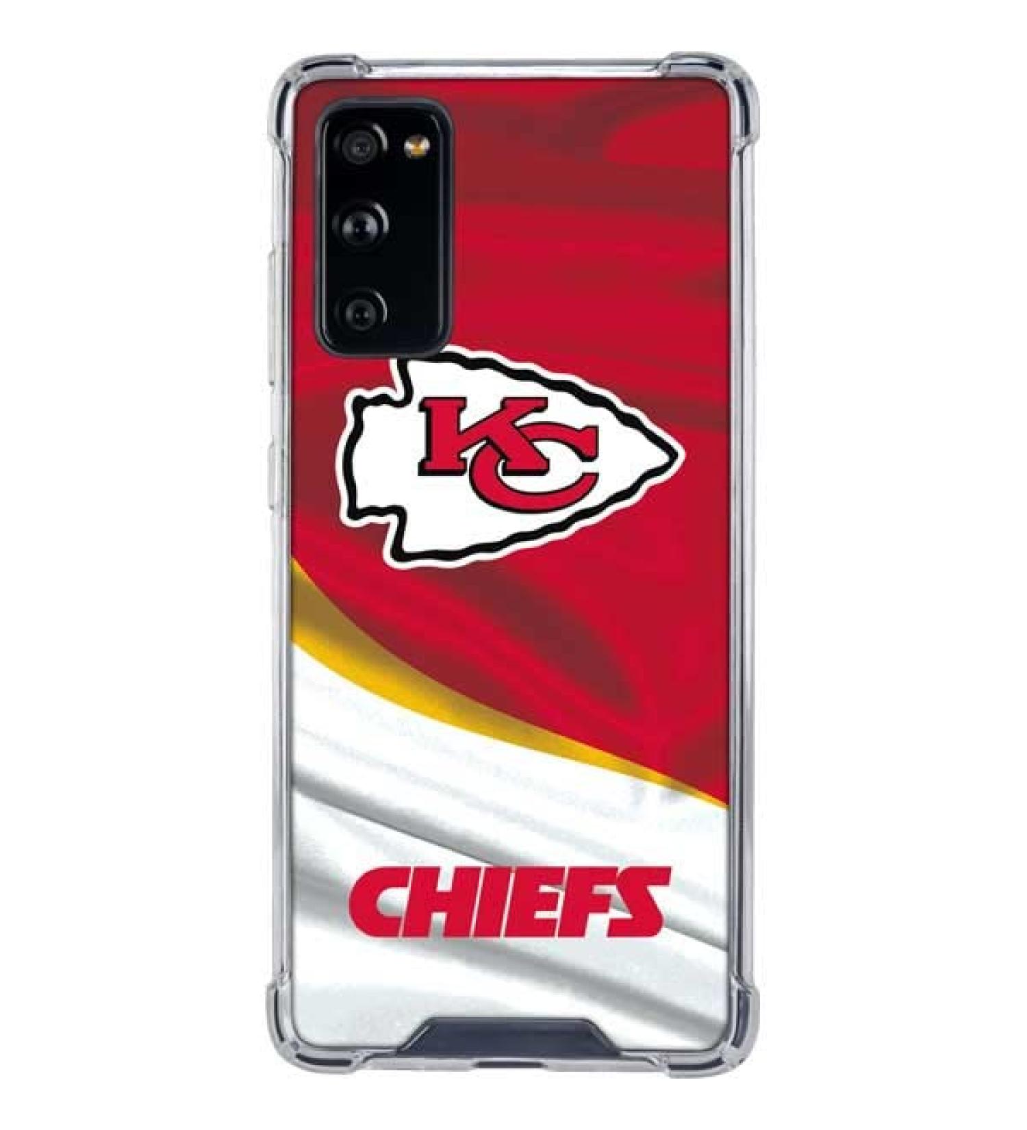 NFL Kansas City Chiefs Clear Phone Case for Samsung Galaxy S20 FE - Skinit Officially Licensed Product - Buy Online on GoSupps.com