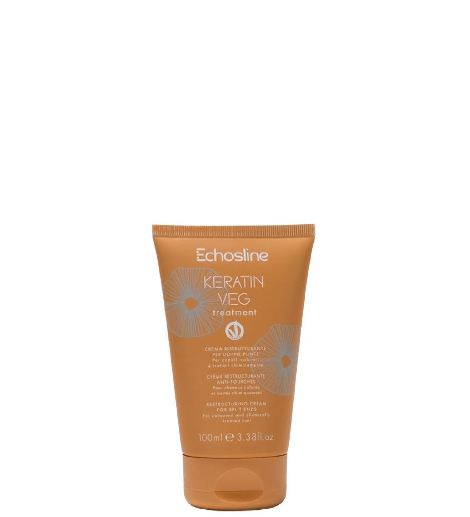 ECHOSLINE DOUBLE ENDED RESTRUCTURING CREAM FOR COLOURED AND CHEMICALLY TREATED HAIR 100 ML