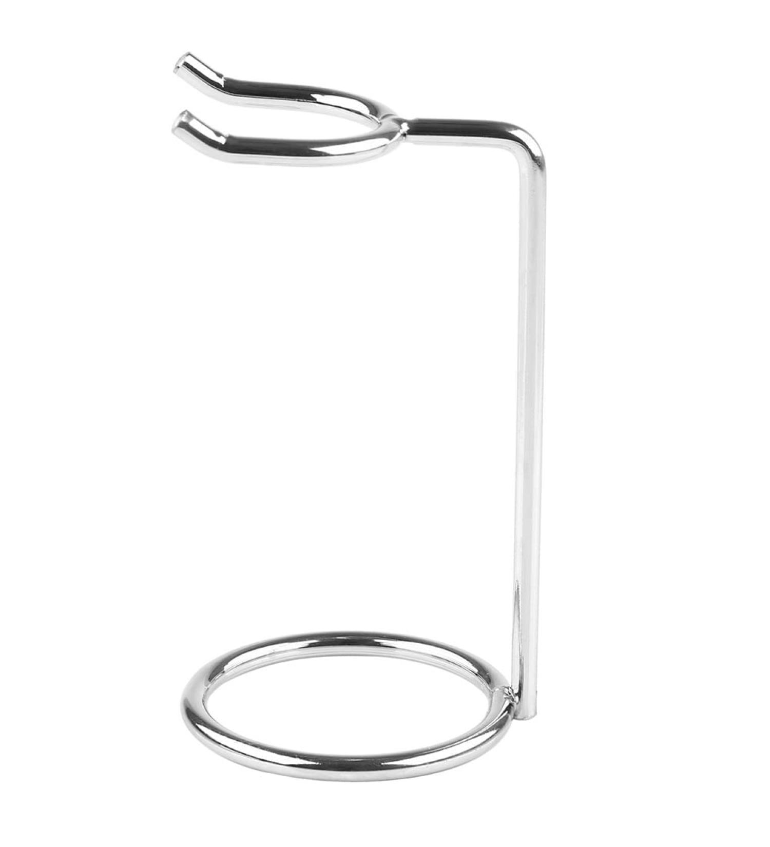 Metal Shaving Brush & Razor Holder - Silver Stand for Men's Shaving Tools | Durable Shave Brush & Razor Storage | International Shipping - Buy Online on GoSupps.com