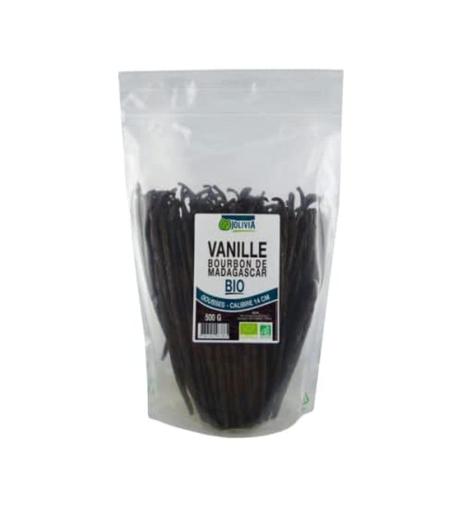 Organic Bourbon Vanilla Pods from Madagascar - 500g | Bulk Size | Vegan | Made in France
