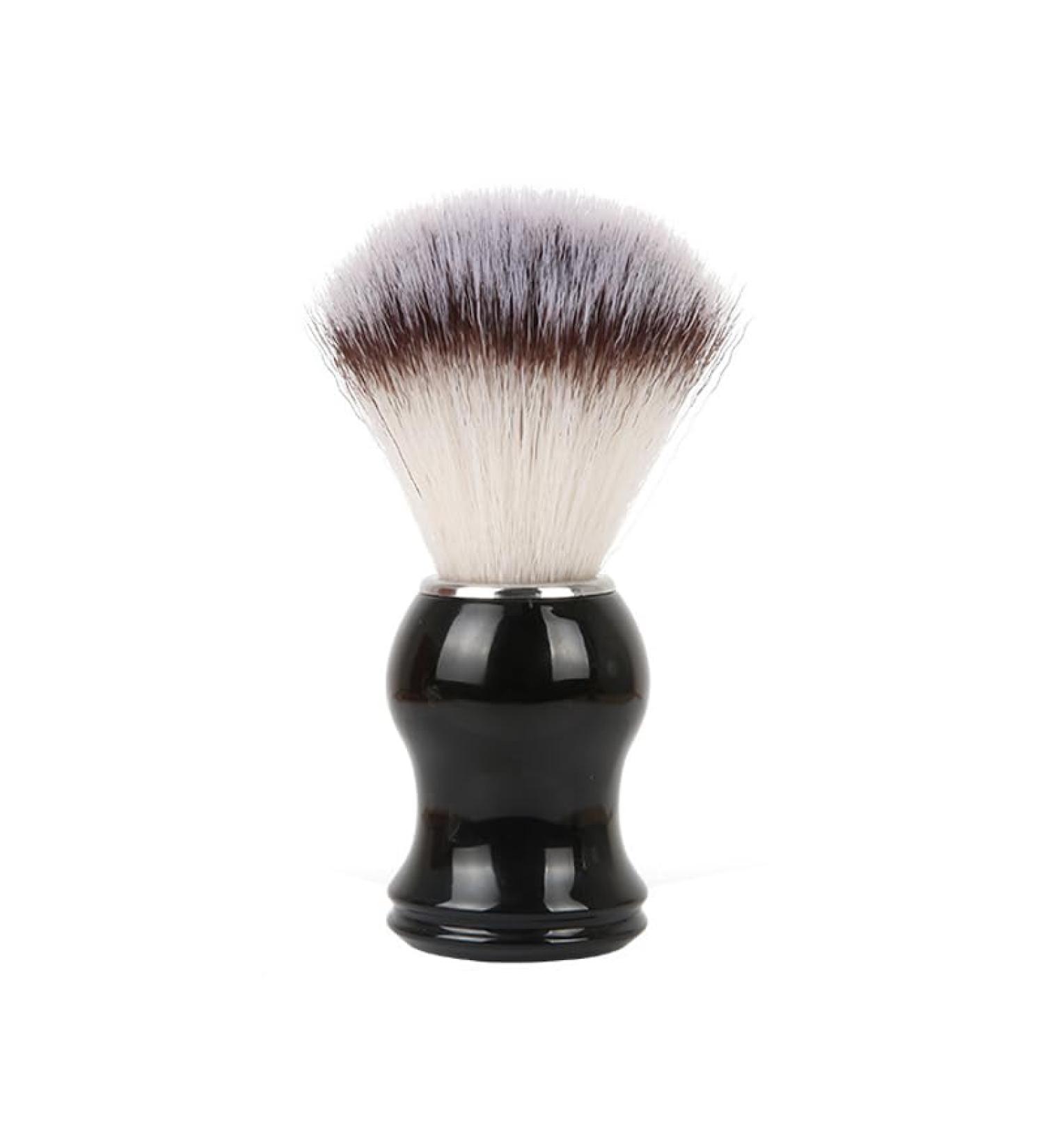 Aiweijia Synthetic Shaving Brush for Men - Ideal Hair Salon Tool for Home and Travel - Black - Buy Online on GoSupps.com