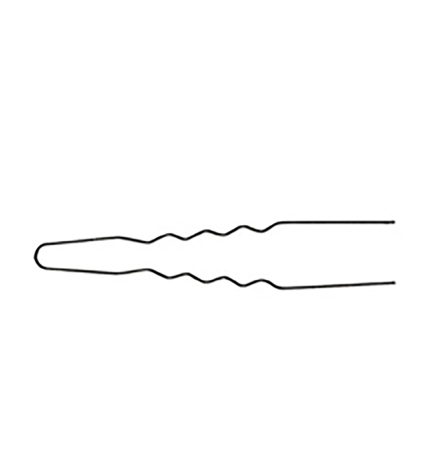 Comair 3150056 curling pins thin bag of 50 65 x 0.55 mm black