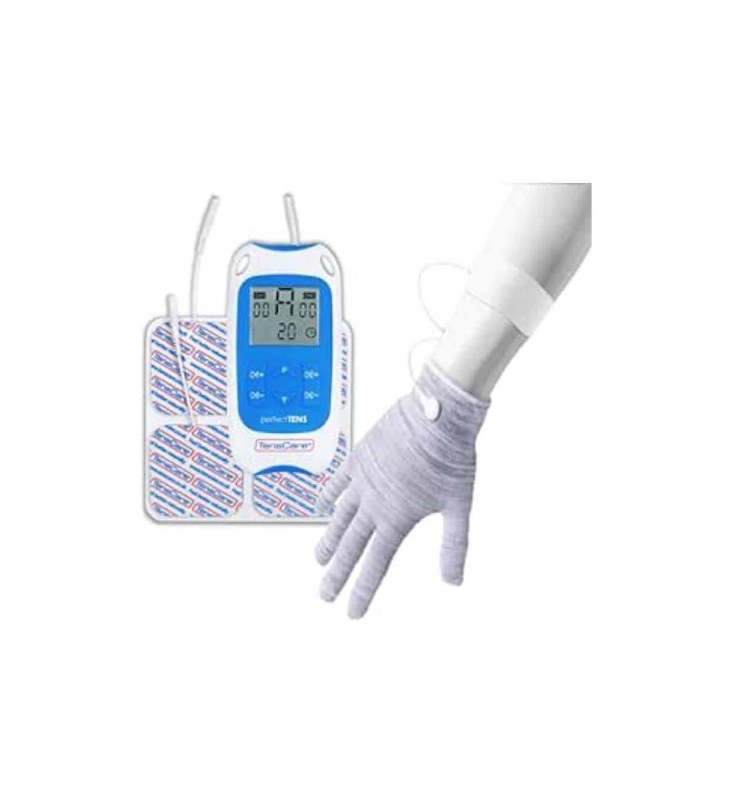 TensCare Perfect TENS for Pain Relief - Back, Hip, Leg, Arm, Arthritis, Sciatica - Includes Medium Glove for Arthritis & Swelling Reduction - Buy Online on GoSupps.com