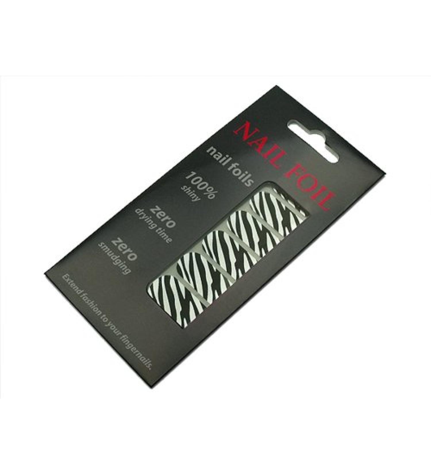 Self -adhesive nail film White Tiger