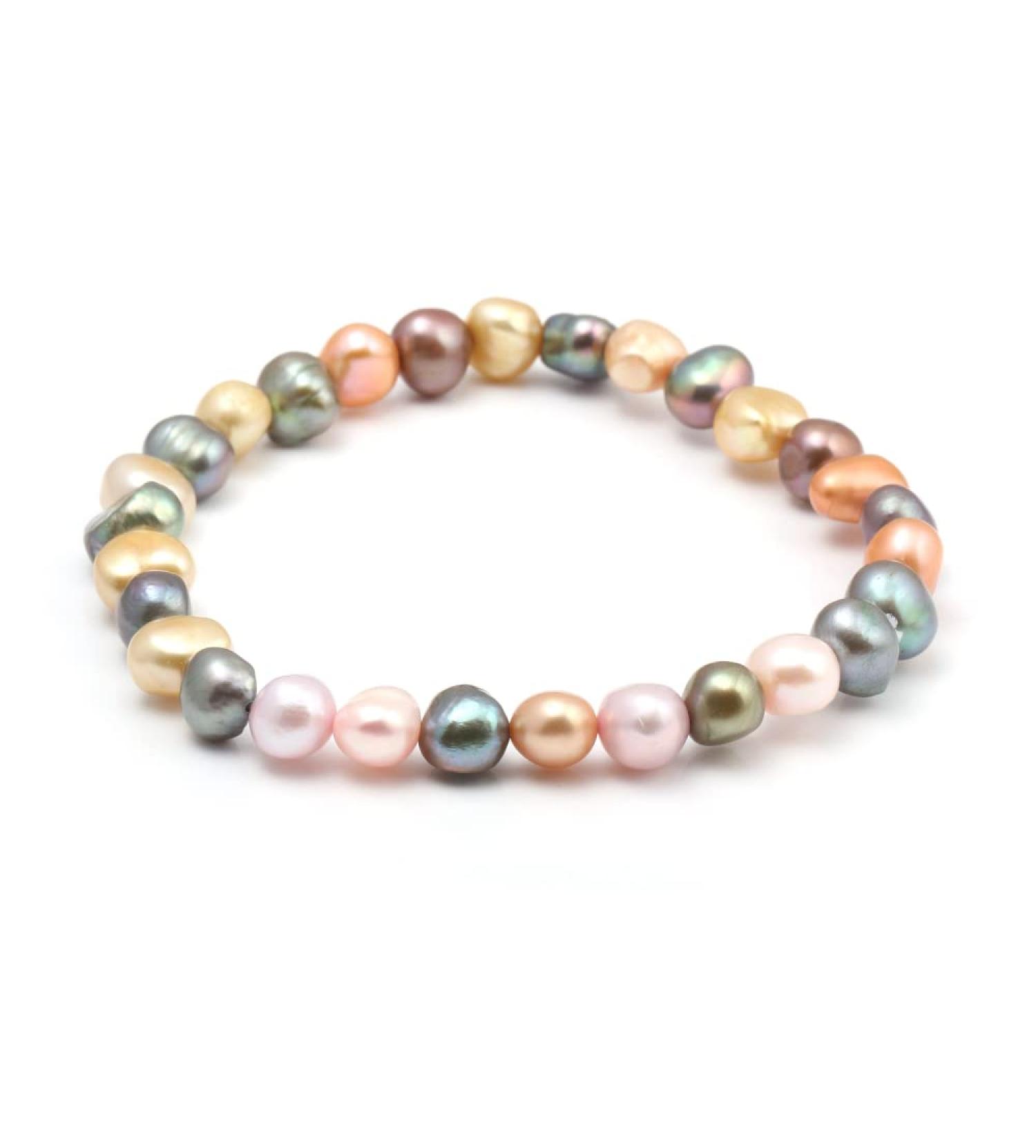 HAODUOO 100% Natural Bracelet Charms Elastic Rope Colorful Bracelets Real Gift For Girl Friend As Customize Show As Picture - Buy Online on GoSupps.com