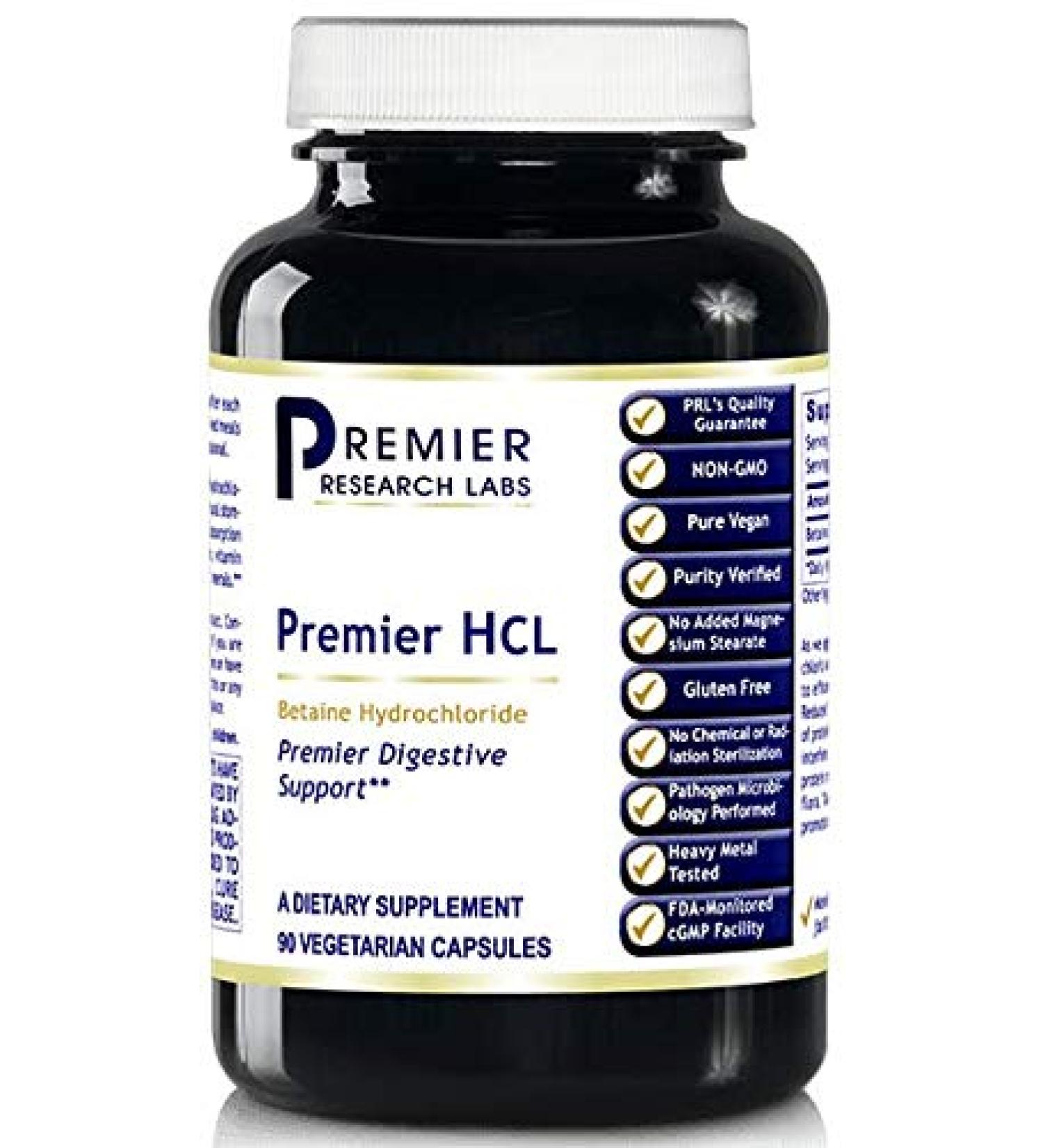Premier HCL by Premier Research Labs (2 Bottles of 90 Capsules)