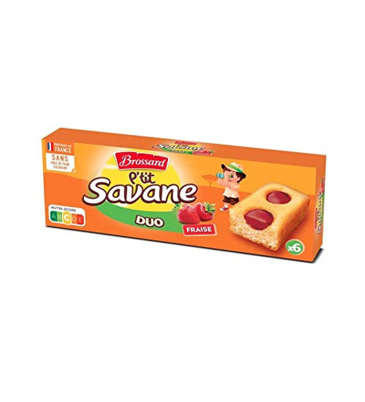 BROSSARD - P'Tit Savane Duo Strawberry 150G - (Pack of 4) - Buy Online on GoSupps.com