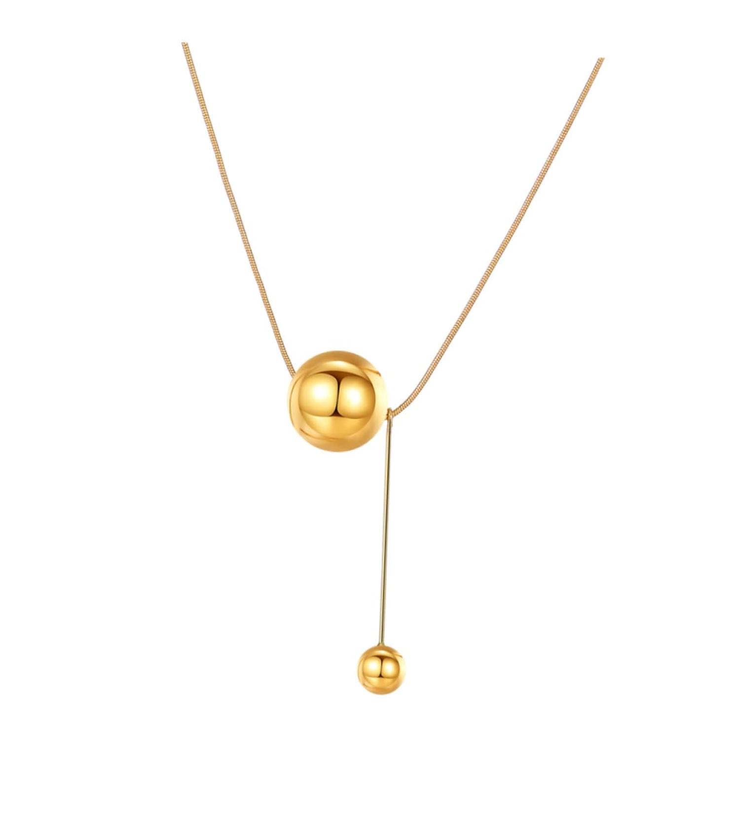 Anneome Ball Clavicle Chain Necklace Decor Locket Girl Neck Pendant Neck Jewelry Miss Alloy Accessories - Buy Online on GoSupps.com