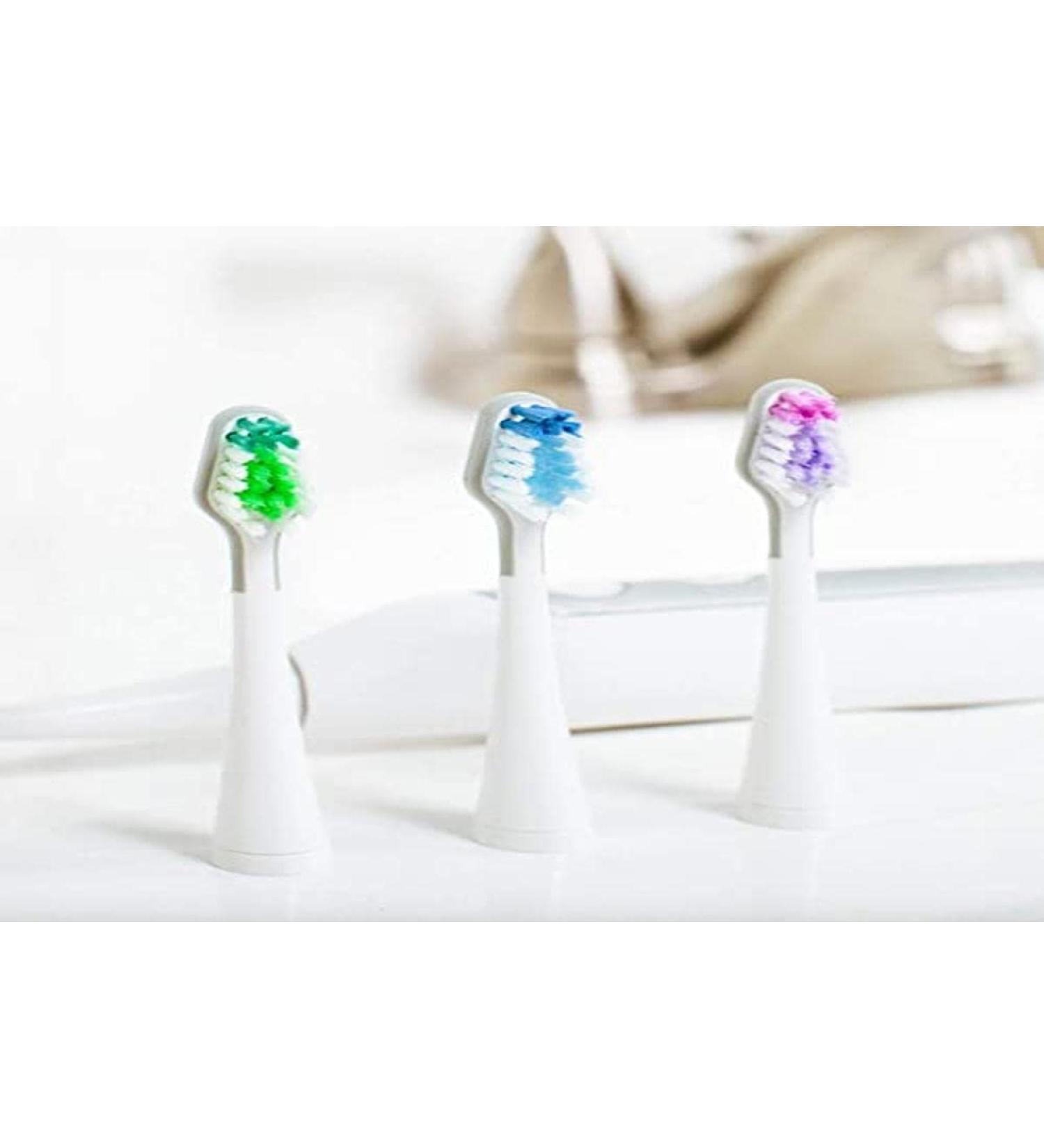 Smile Bright Store Platinum Sonic Toothbrush Replacement Brush Heads - Soft Bristles 3 Count (Pack of 1) Original Version