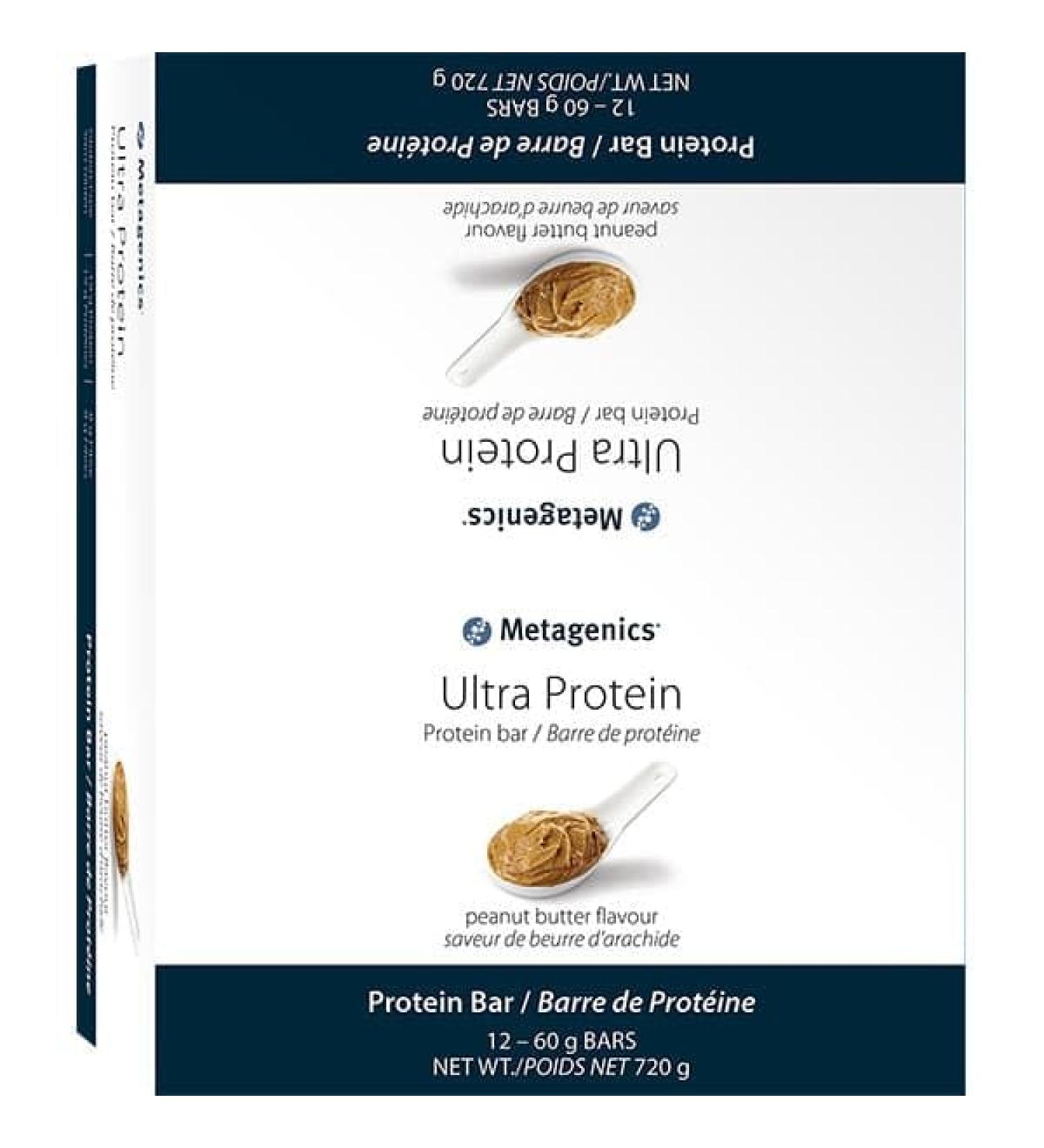 Metagenics - Ultra Protein Bar Peanut Butter - 12 pieces of 60g bars - (12 servings) - Buy Online on GoSupps.com