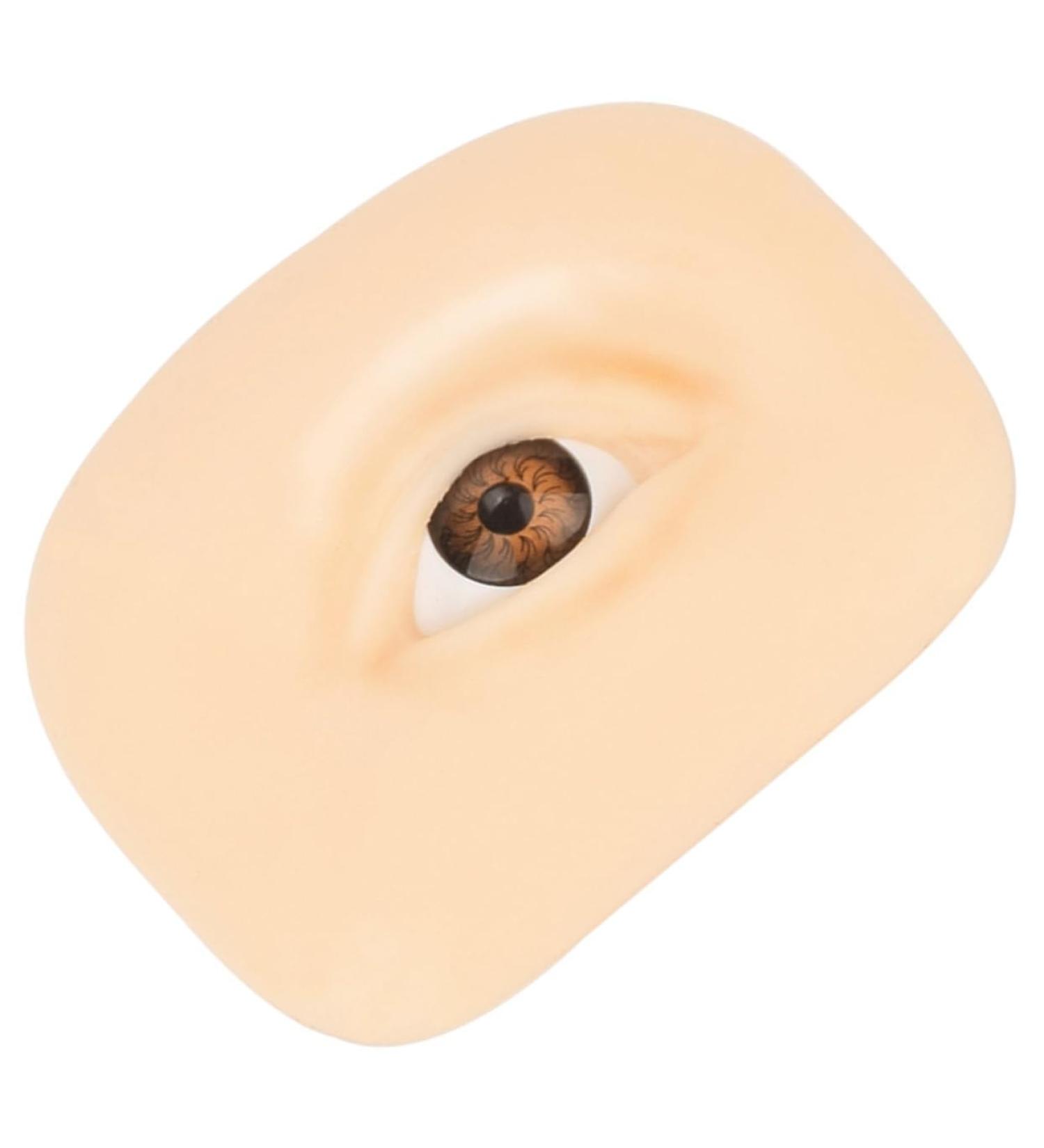 Professional Artificial Eye Washable Make Skin Fake Up Flexible Training Makeup Shadow Reusable 6.9x5.2cm As Shown 2 - Buy Online on GoSupps.com