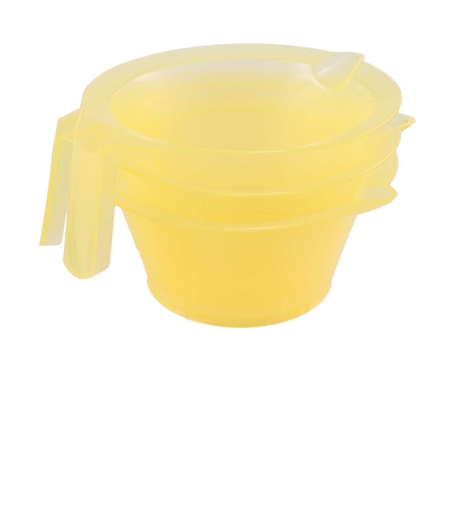 TOPBATHY Bol Teinture Capillaire et Bol M langeur 3 Pi ces Plastique Jaune Taille Moyenne pour Coloration Cheveux Maison et Salon Professionnel - Buy Online on GoSupps.com