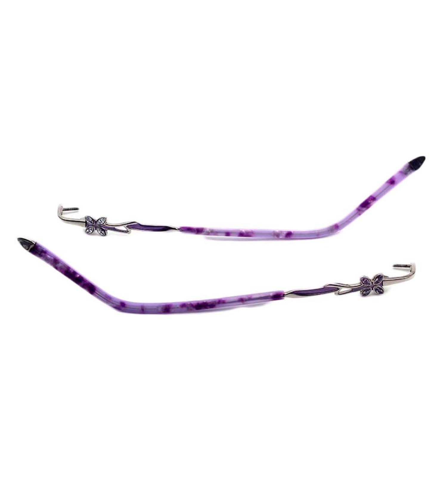 Rijpex Purple Glasses Bone Ear Hook Holder | Replacement Iron Arms & Metal Repair Parts for Borderless Glasses - Buy Online on GoSupps.com