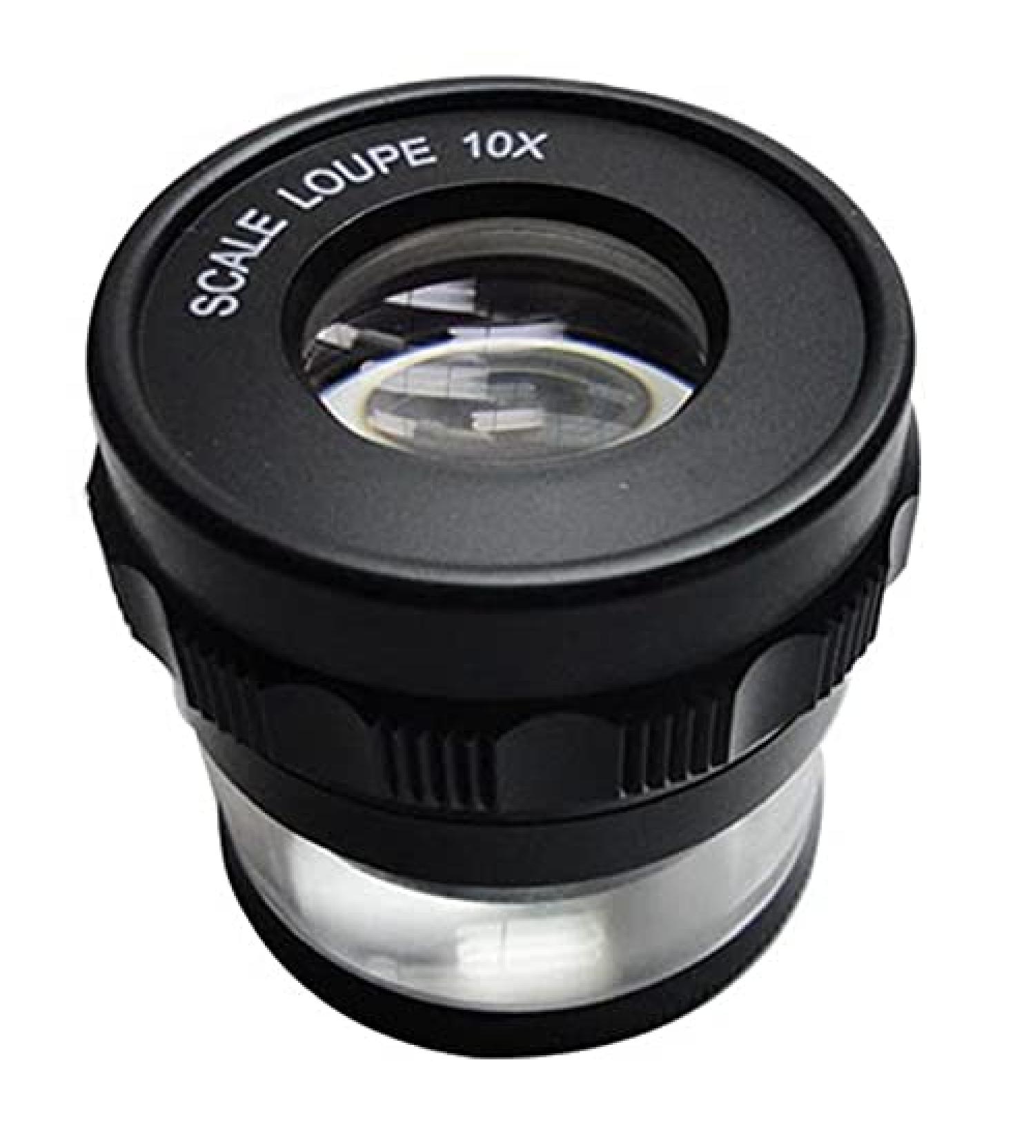Plauauyt 10X Stand Measuring Magnifier Scale Loupe Magnifying Glass 10X with Scaled Magnifier - Buy Online on GoSupps.com