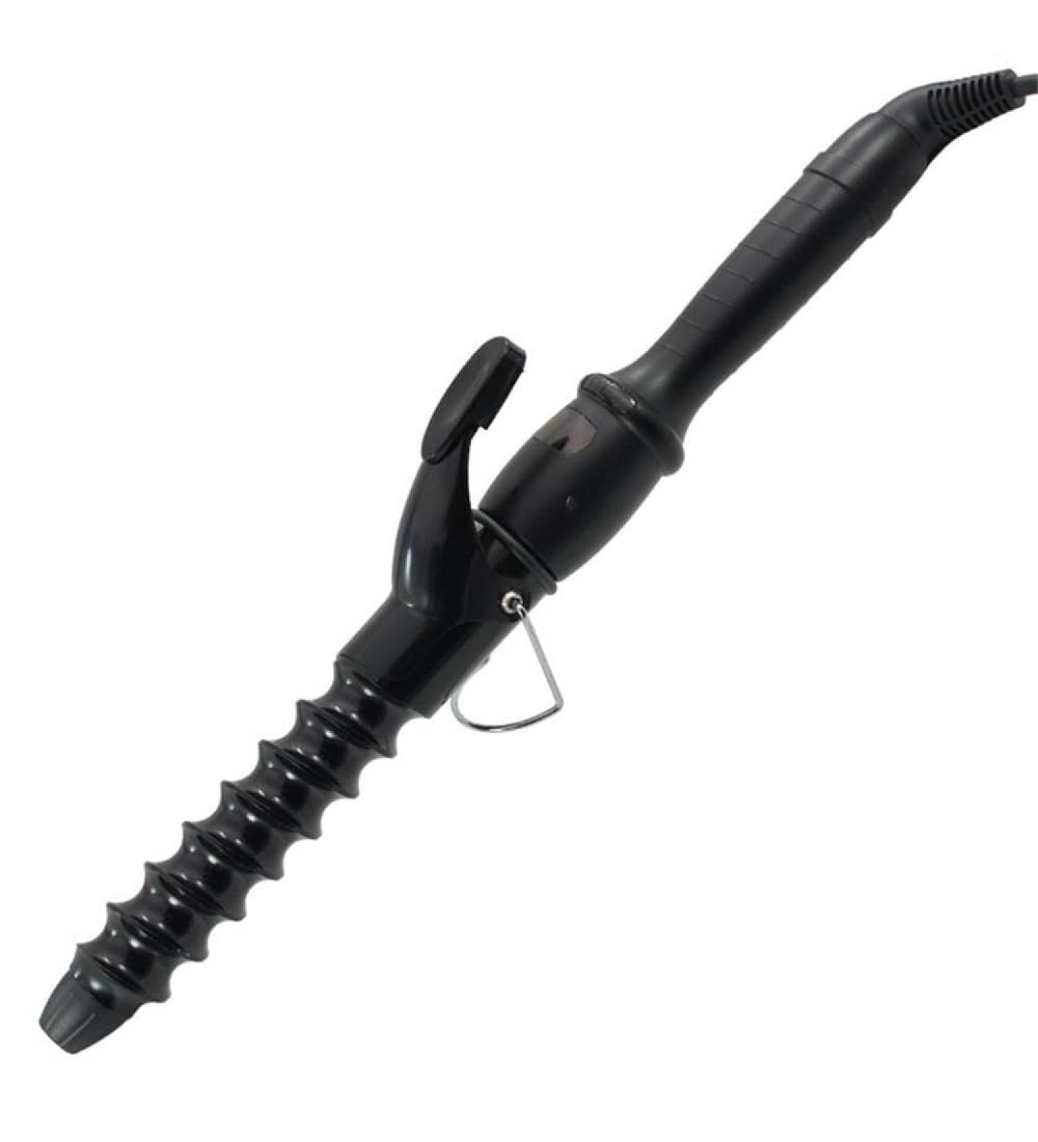 Spiral Curling Iron 32mm - 1.25 Inch Beach Waver Hair Curler with LCD Display | Dual Voltage for Long/Medium Hair | Perfect for International Shipping - Buy Online on GoSupps.com