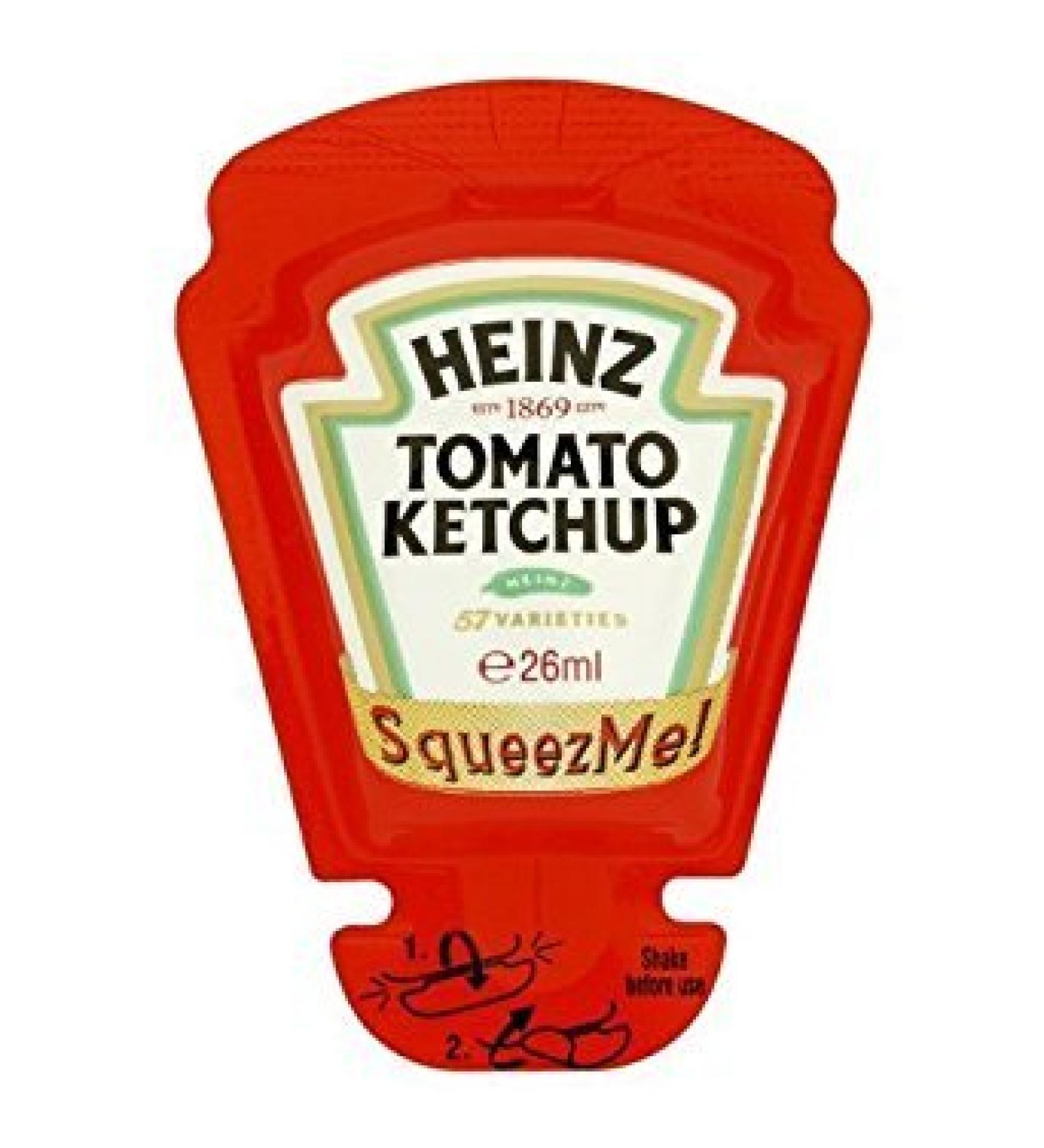 HEINZ Heinz SqueezMe! Pack of 70 26ml Tomato Ketchup Bottles
