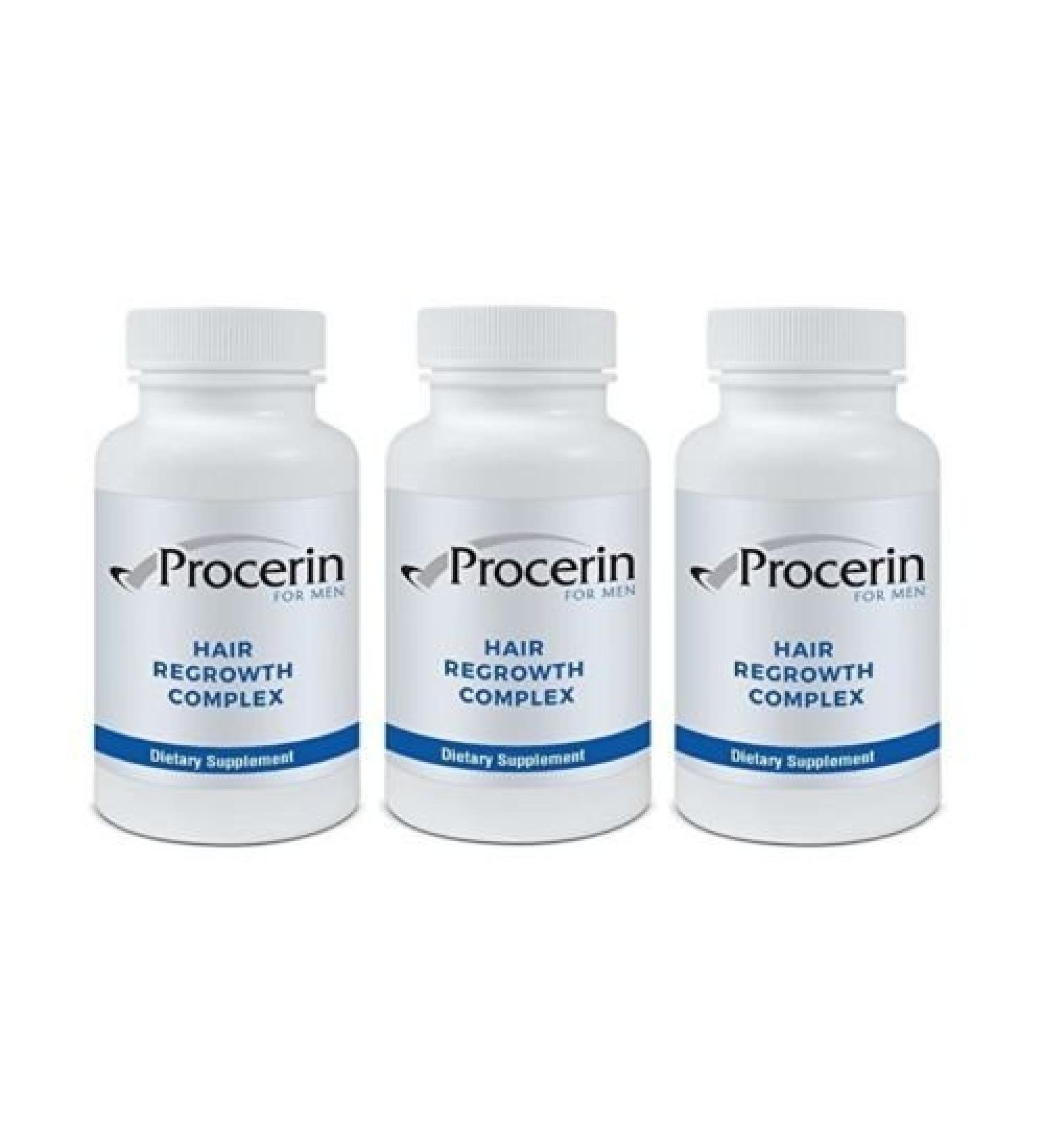 Procerin for Men 90 Tablets - Hair Re-Growth Supplement - 3 Bottles - Buy Online on GoSupps.com