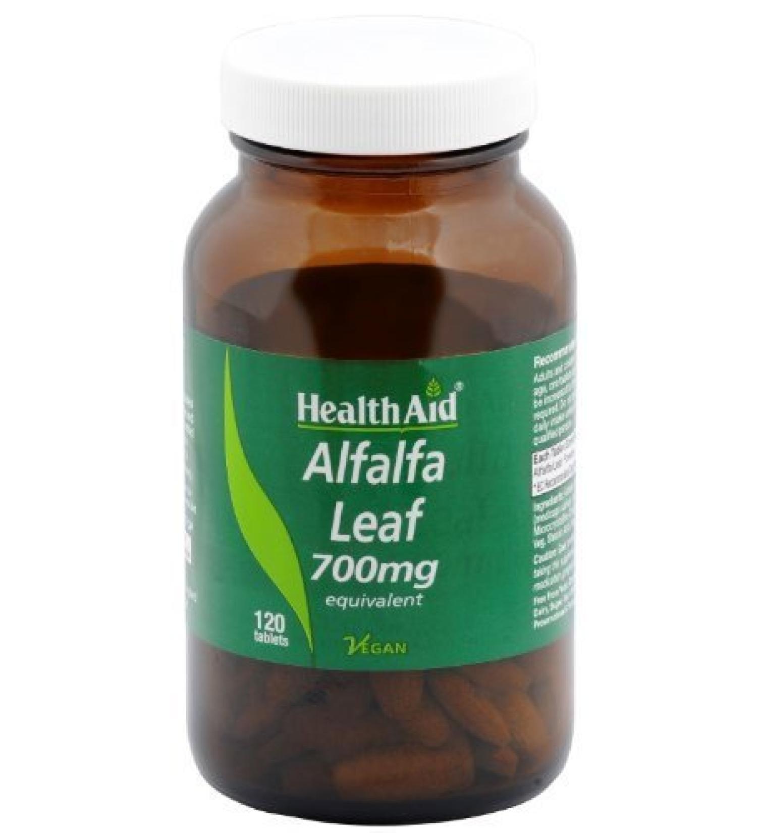 Health Aid Alfalfa - 120 x 700mg Tabs by Health Aid