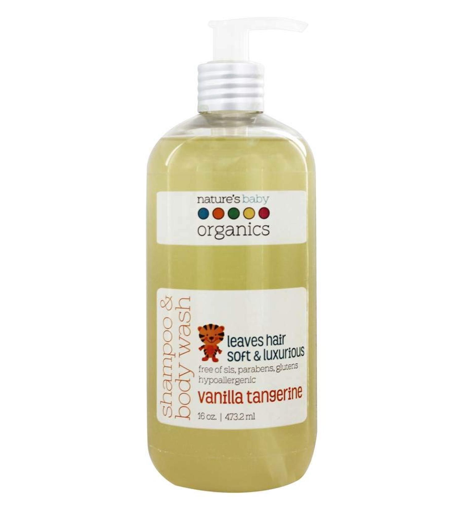 â€œNature's Baby Organics Shampoo & Body Wash â€“ Vanilla Tangerine 16 oz | Gentle, Organic & Safe for Babiesâ€‌ - Buy Online on GoSupps.com