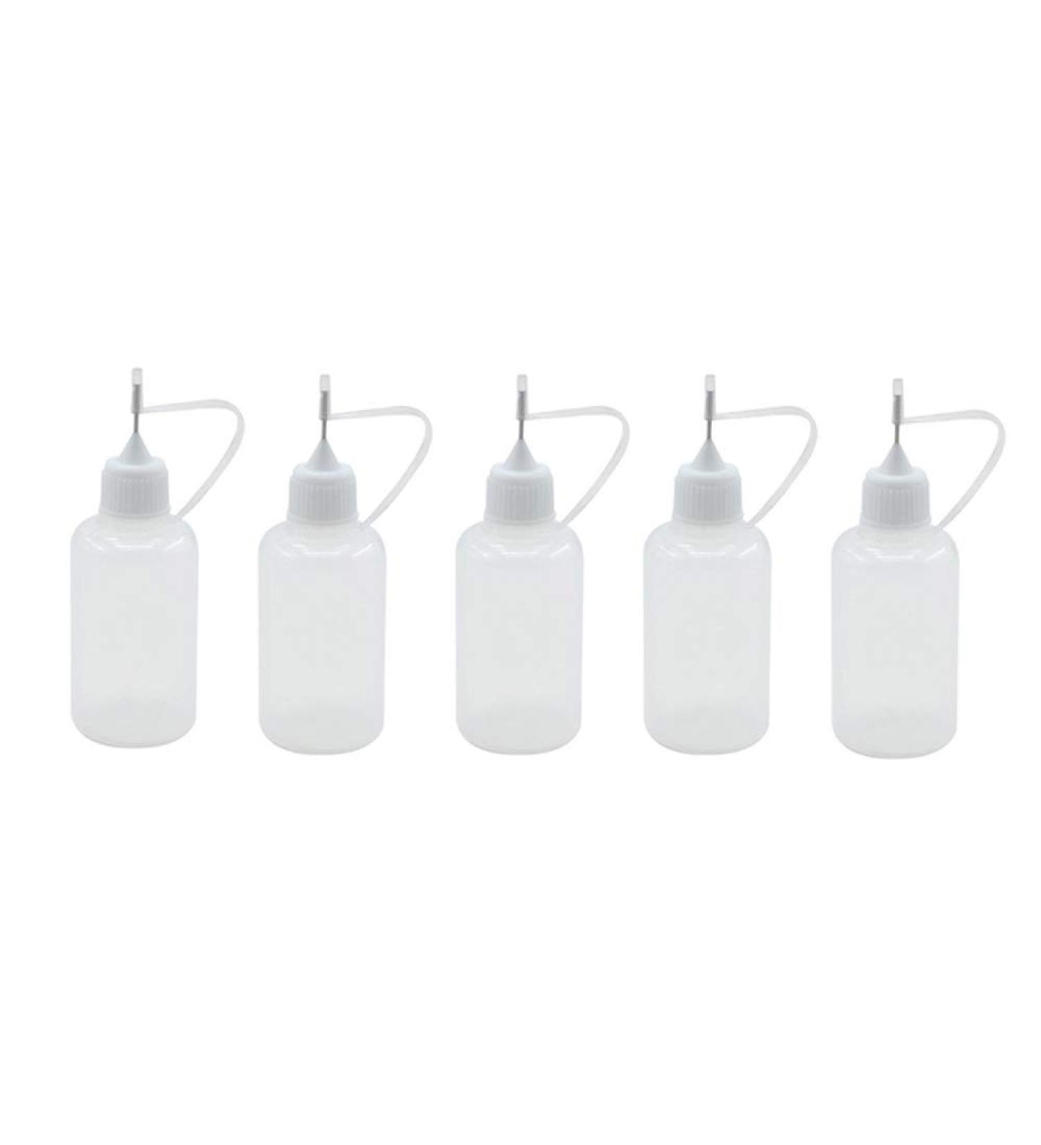 SPHTOEO 5pcs 30ml Needle Tip Glue Bottle Applicator Set - DIY Quilling Precision Tool - Buy Online on GoSupps.com