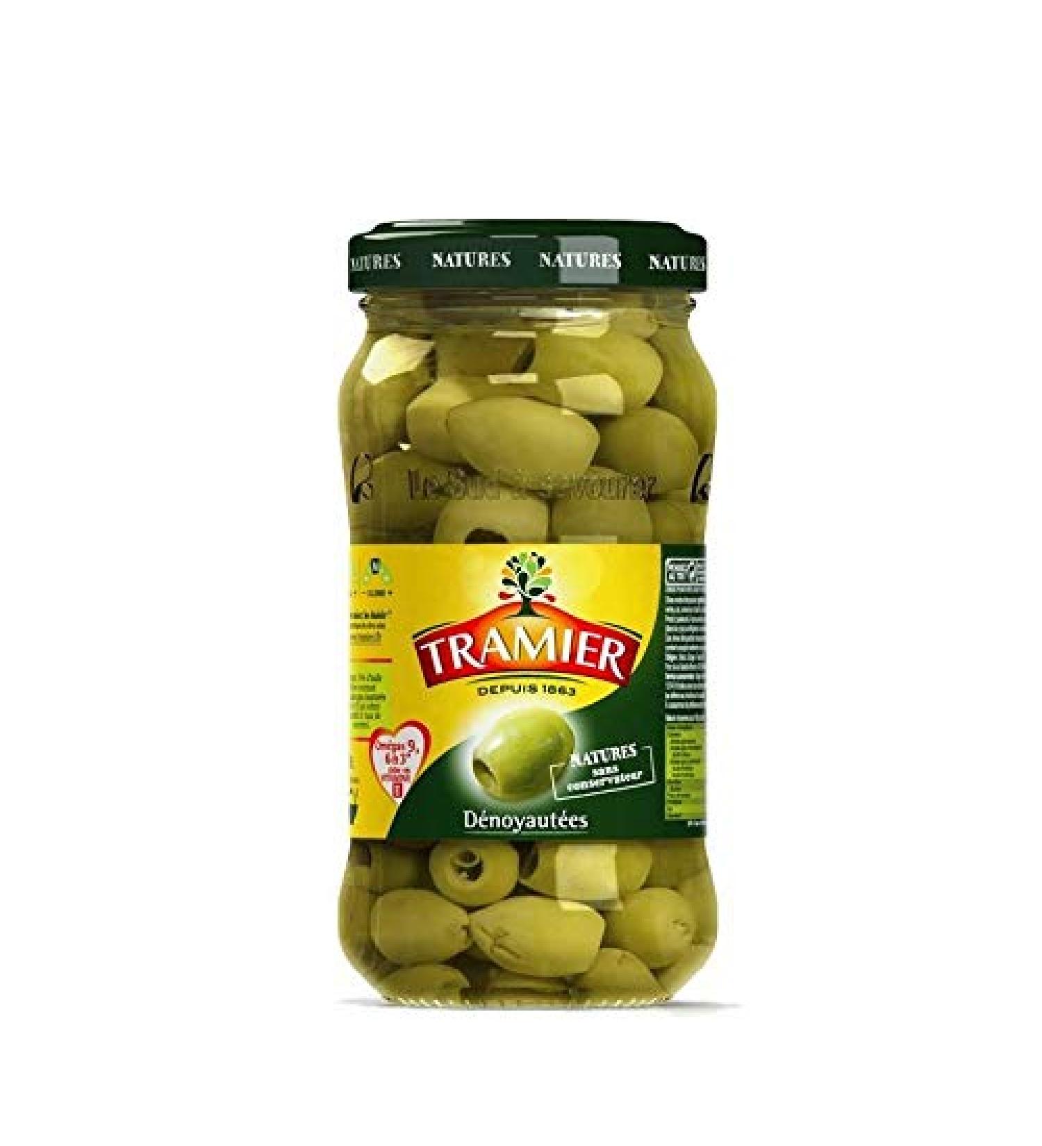 TRAMIER - Pitted Green Olives 160G - Pack of 4 - Sold Per Pack