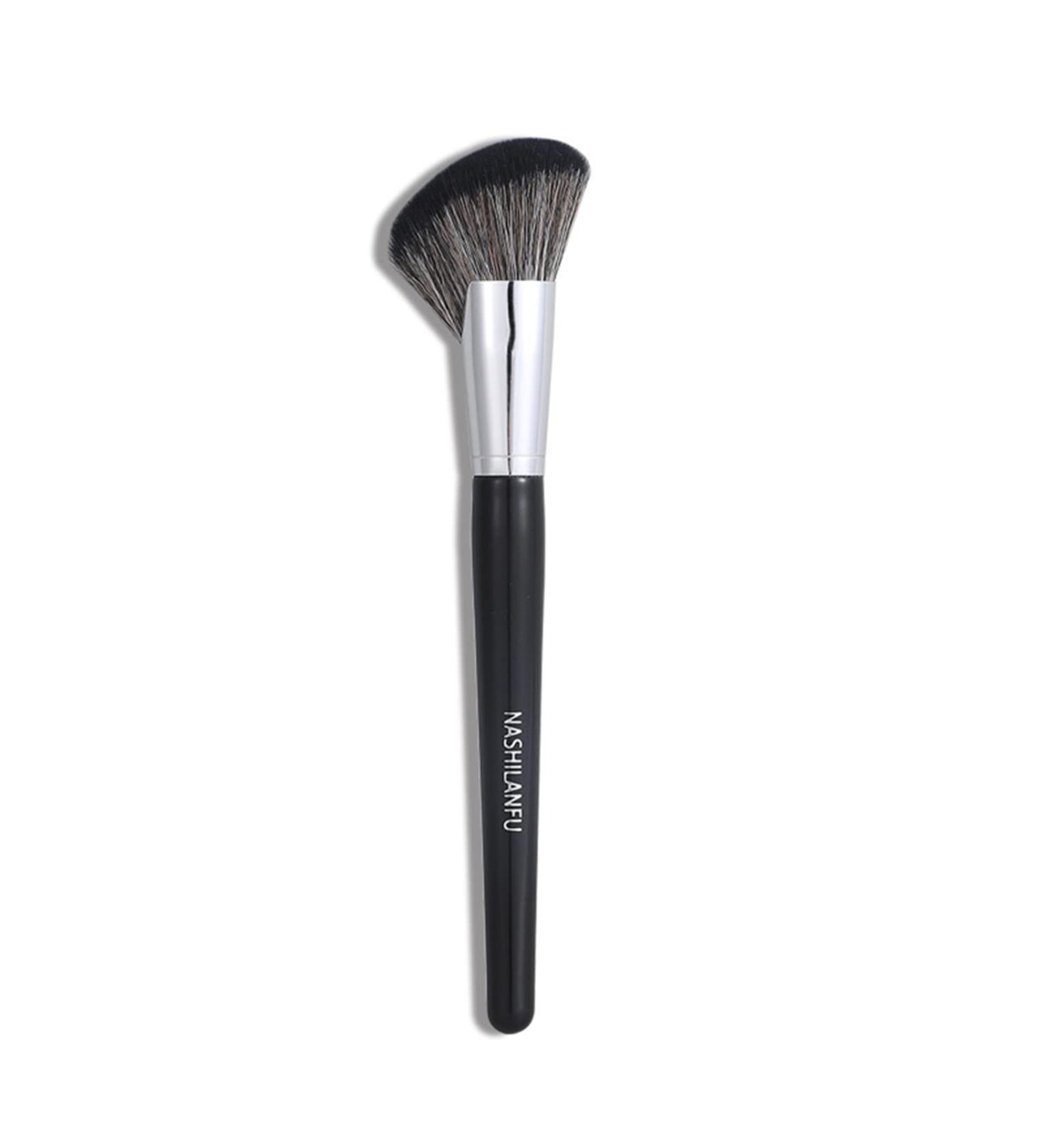 Worparsen Face Contour Brush Convenient Soft Synthetic Hair Portable Face Cheek Overall Setting Make Up Brush for Salon C - Buy Online on GoSupps.com
