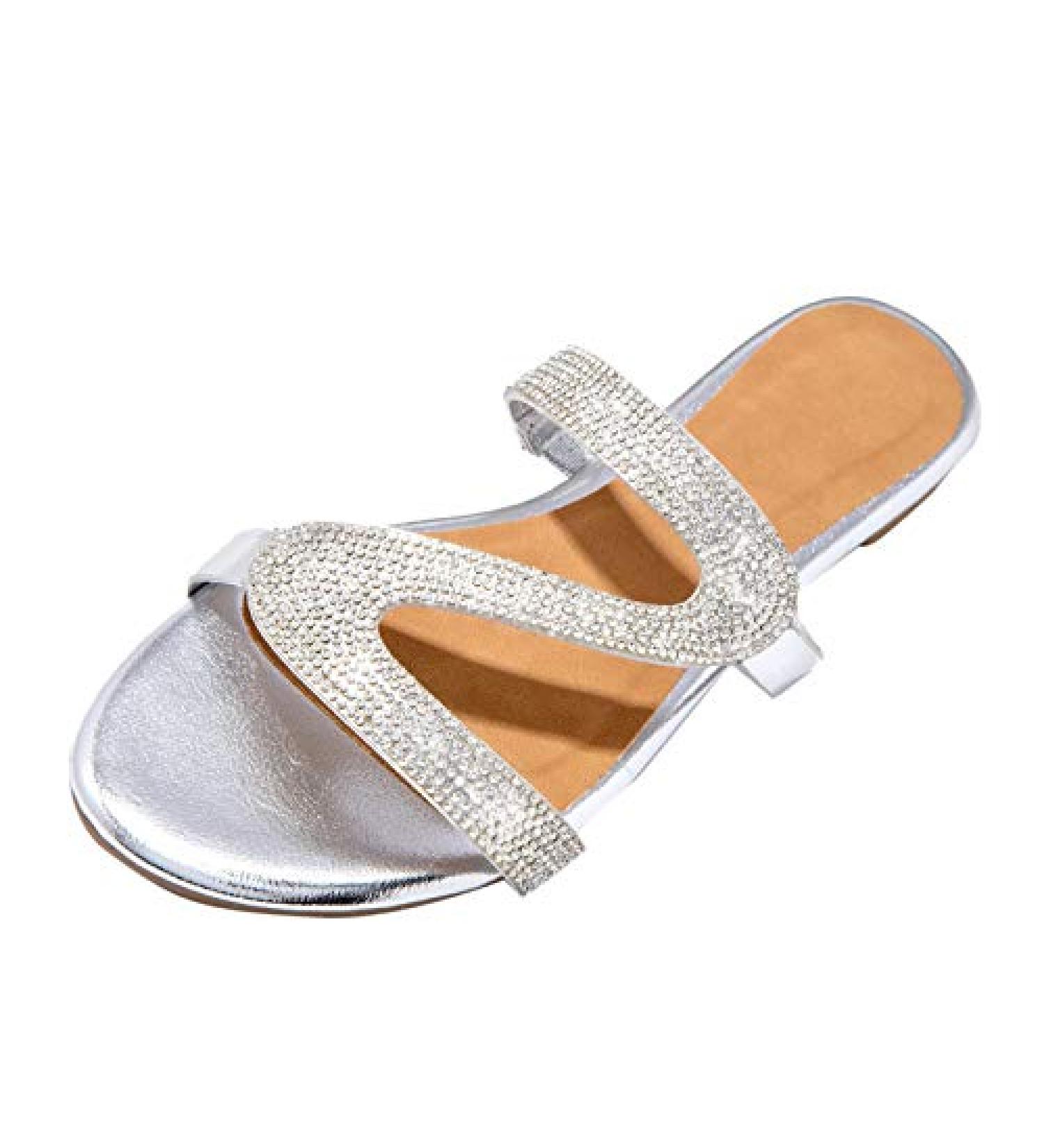 Womens Size 11 Casual Dress Walking Shoes with Short Heels | Flat Flip Flops | Retro Crystal Sandals for Summer | Black Chunky Heels for Women - Buy Online on GoSupps.com