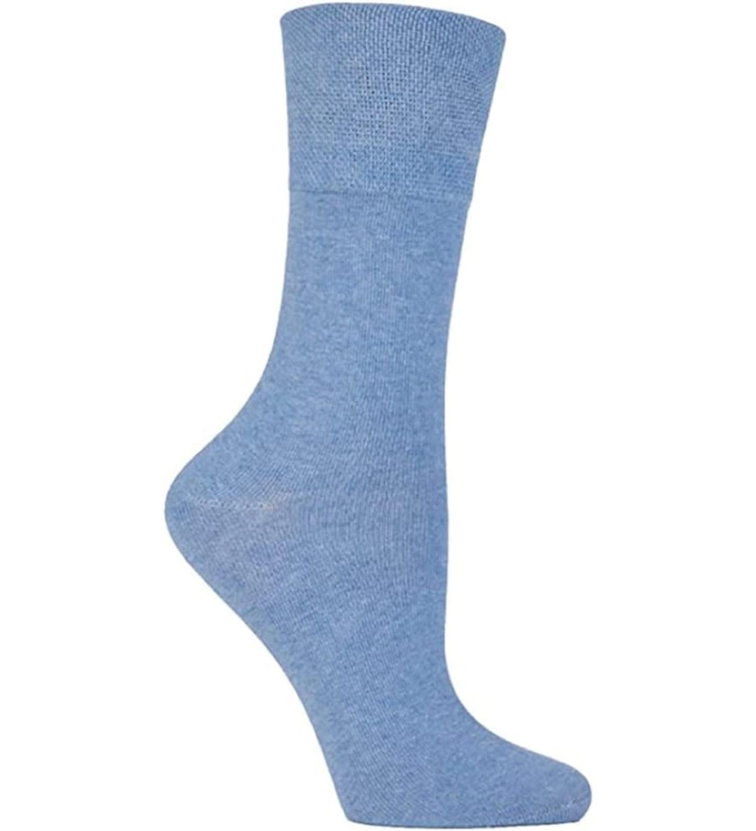 COSHAL 3 Pairs Womens Diabetic Socks wide Honey Comb top soft cuff Ankle Medium-Elastic Grip Soft Toe cosy feel for sensitive feet Legs Non-Binding Circulatory Socks SIZE (4-7) One Size Blue ( 3 Pairs ) - Buy Online on GoSupps.com