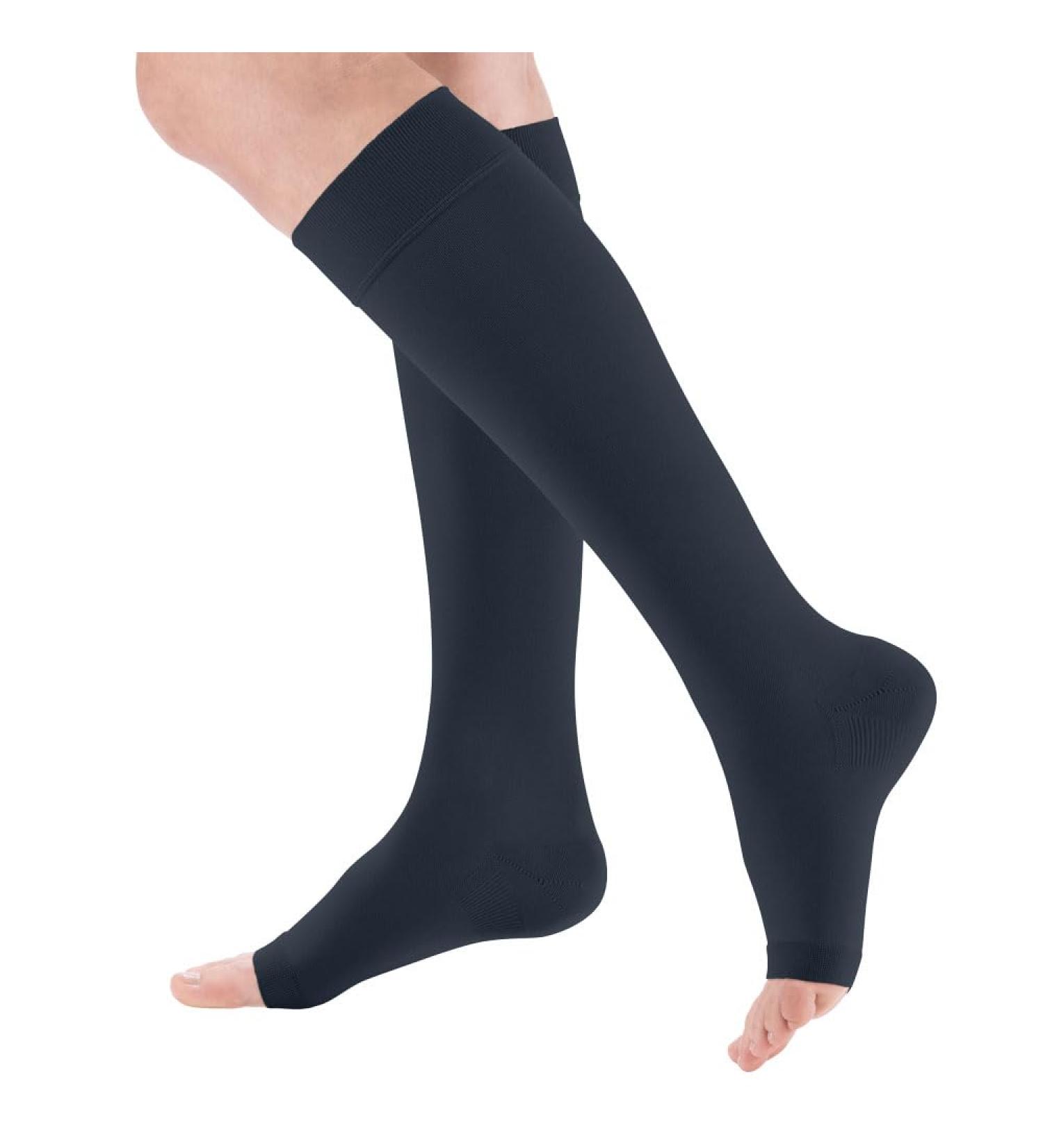 mediven plus CCL1 AD compression stockings short - without toe VII marine