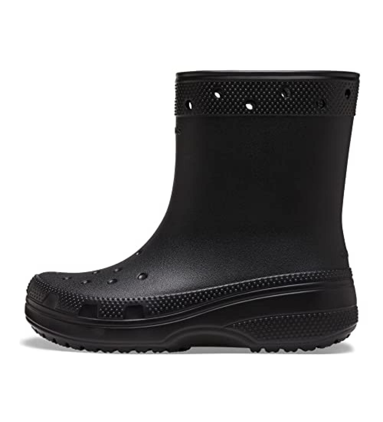 Crocs Classic Rain Boots - Unisex Black (Size 12 Women/10 Men) - Buy Online on GoSupps.com