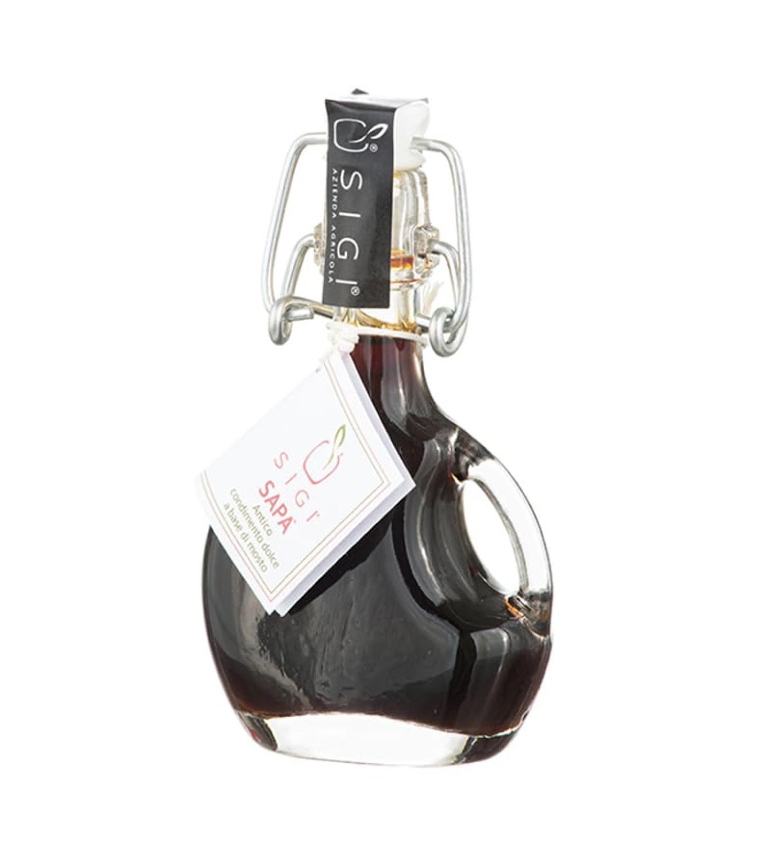 SIGI Azienda Agricola SABA of Cooked Must | Sweet Dressing from Marche | Free of Food Dyes Preservatives and Chemical Additives | 100% Artisanal and Natural | Made in Italy | Bottle 54gr.