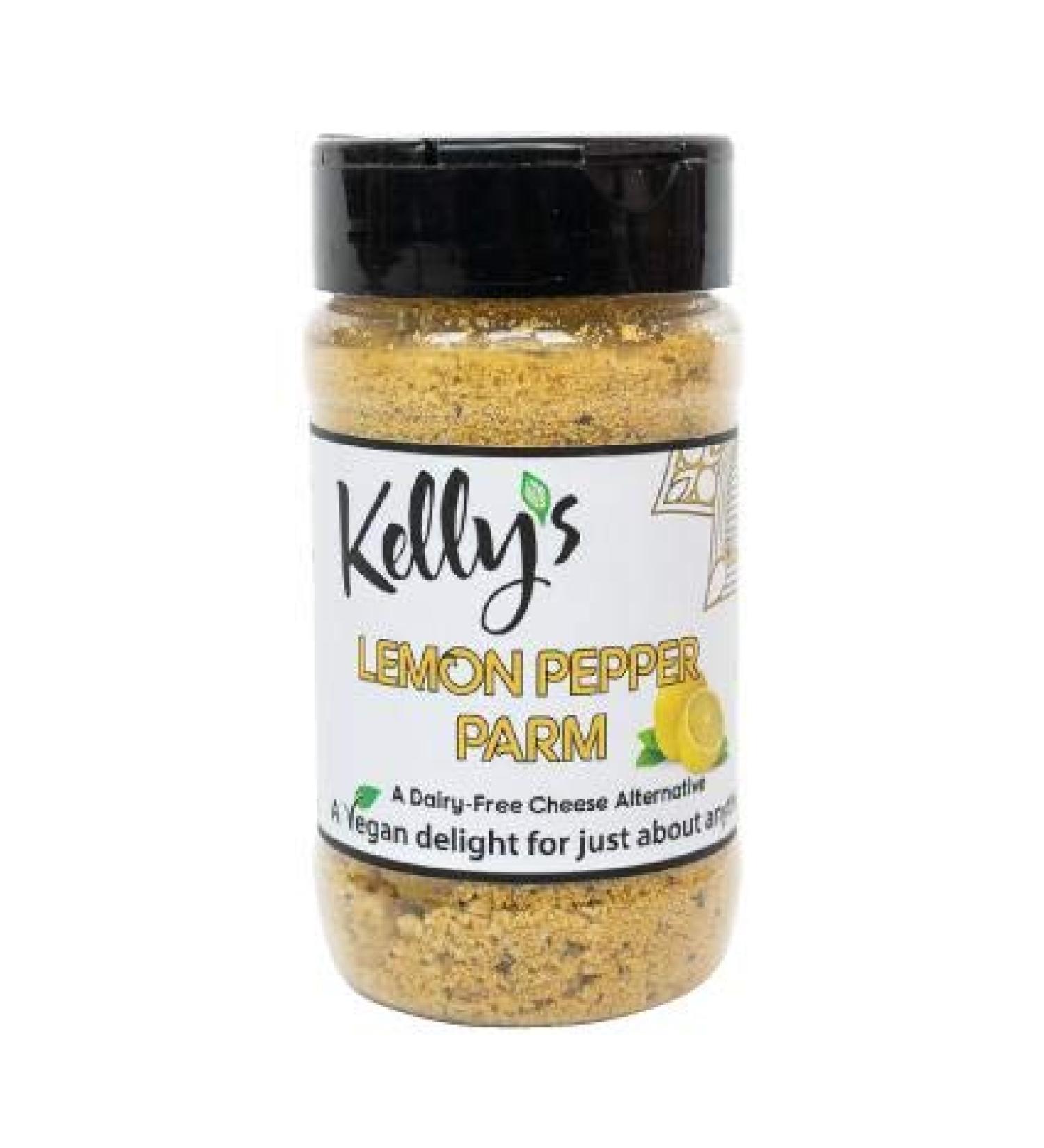 Kelly's Gourmet Lemon Pepper Parmesan Cashew Cheese - 1-Pack | Dairy-Free & Delicious - Buy Online on GoSupps.com