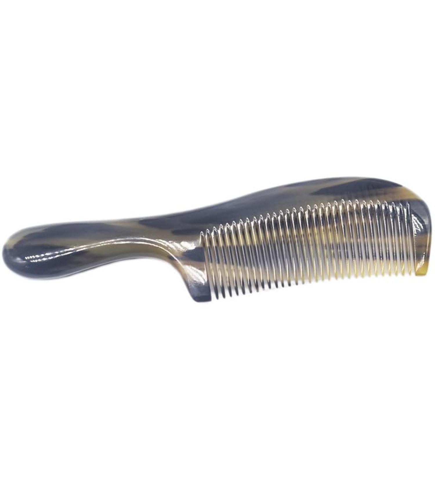 UNbit Natural Horn Comb Household Women's Comb Portable Horn Comb Birthday Lettering Comb