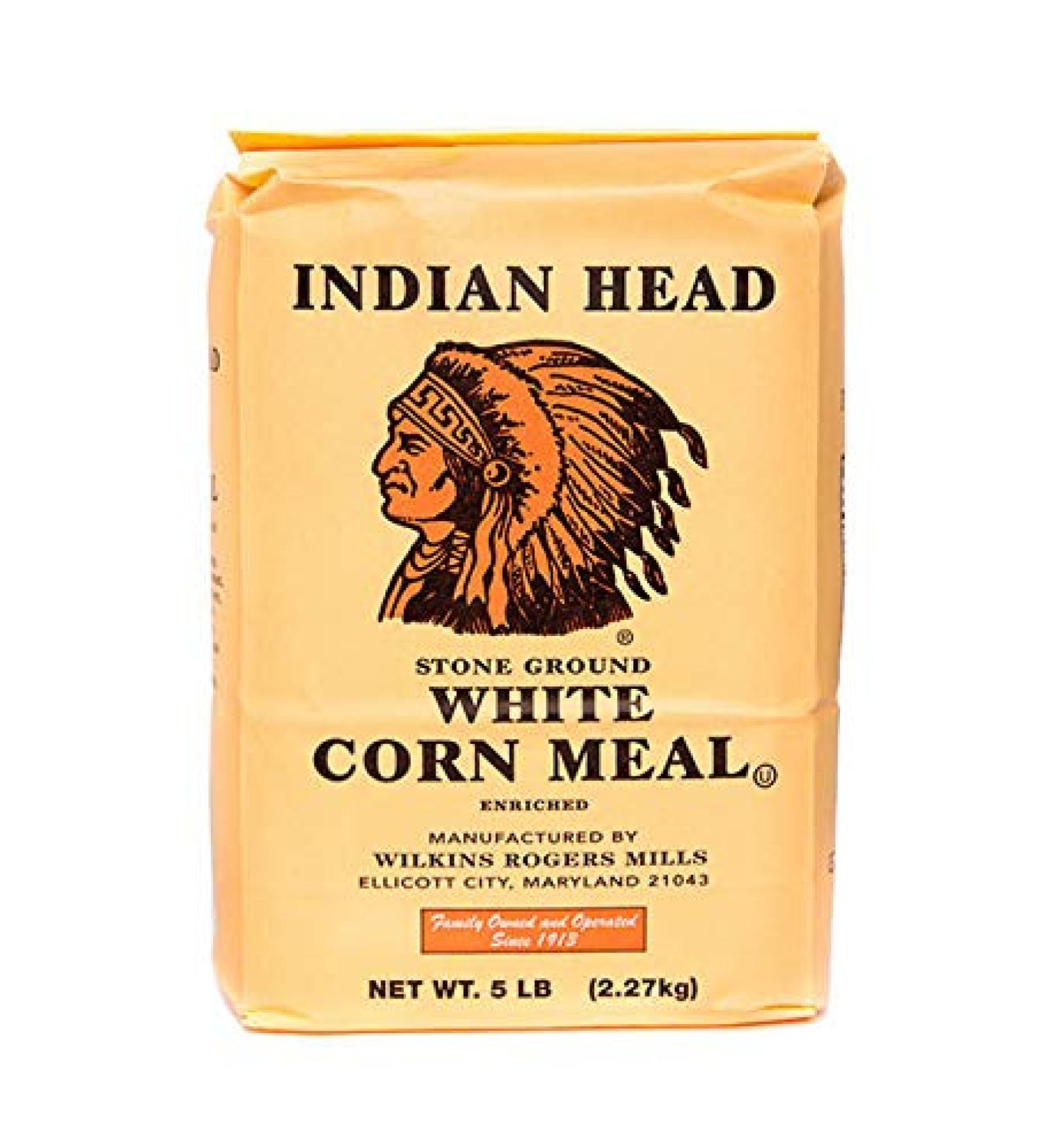 Indian Head White Corn Meal 2.27kg