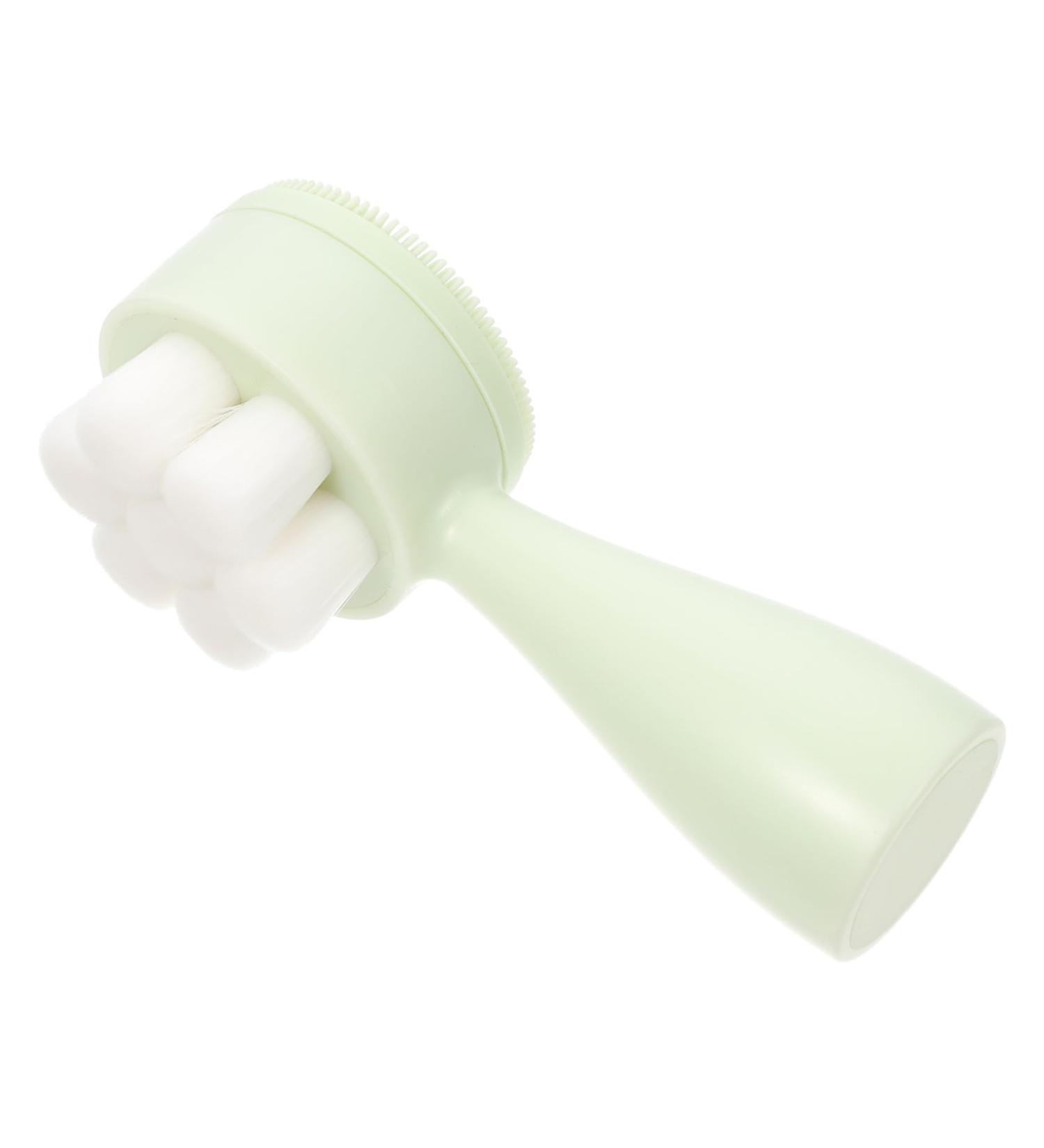 Housoutil Face Brush Silica Gel Tool Pores 12.5X5X5CM Green - Buy Online on GoSupps.com