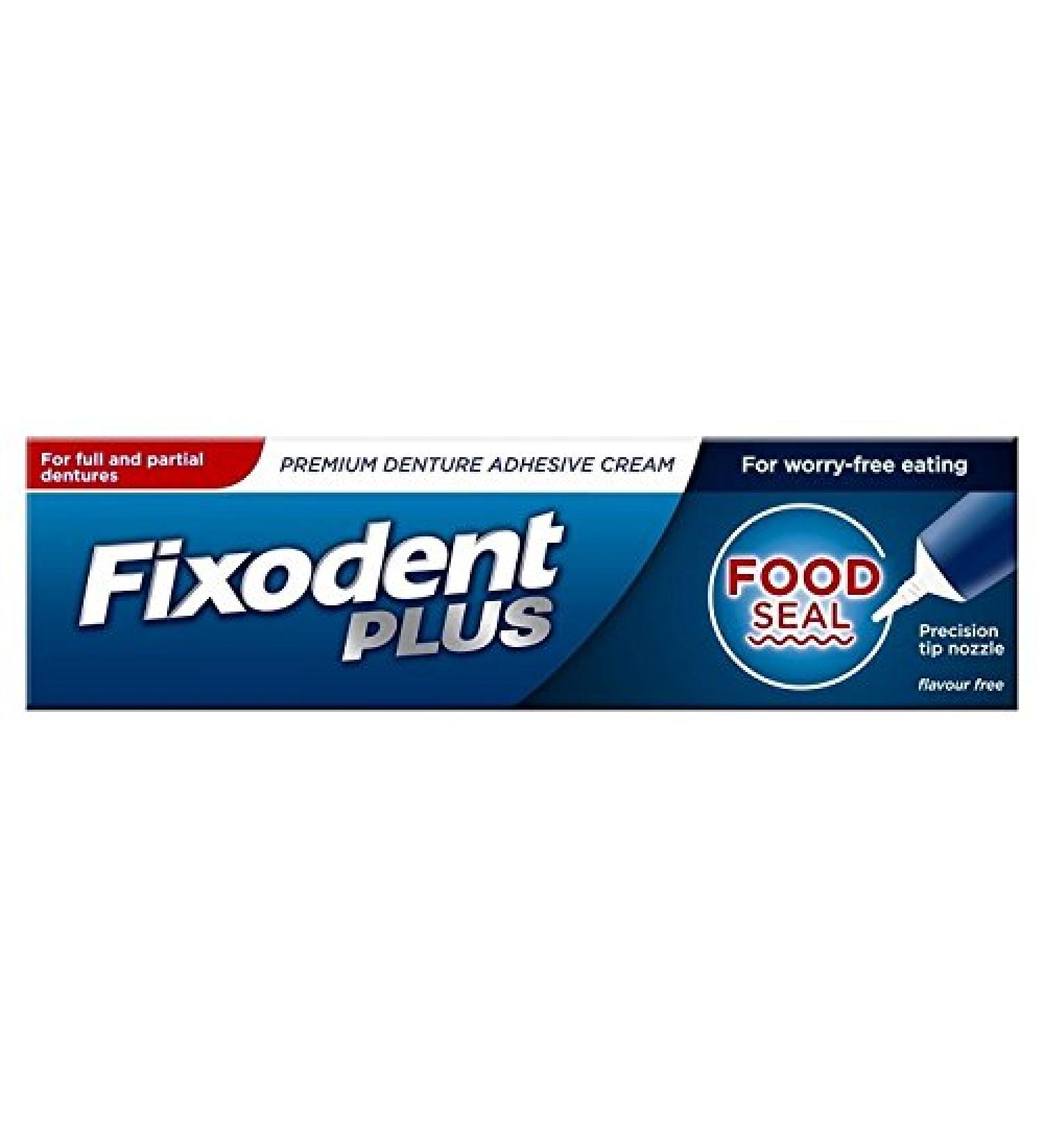 Fixodent Plus Denture Adhesive Cream Food Seal 35ml