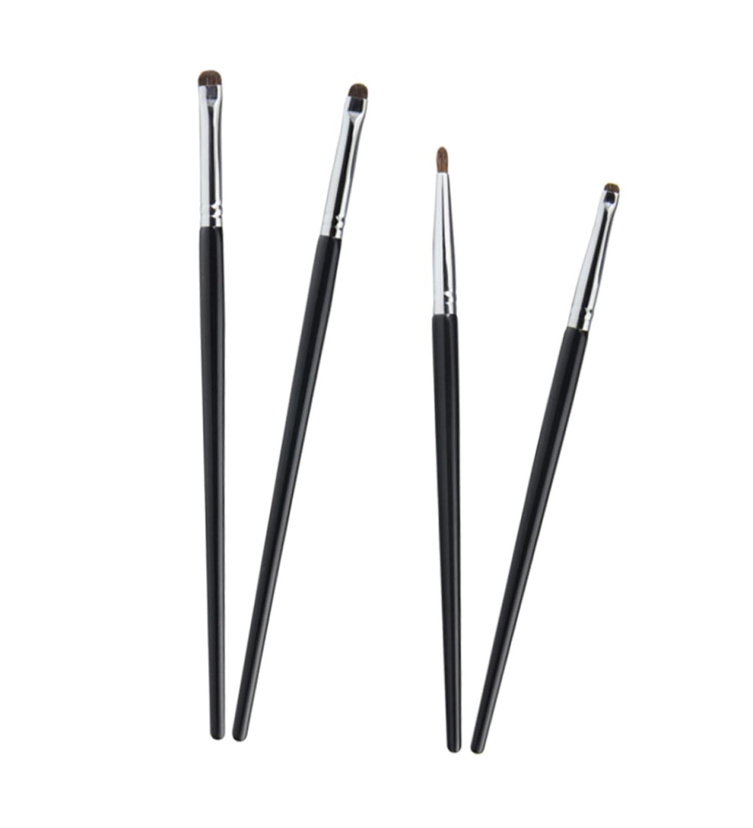 Beatifufu 4pcs Black Eyeliner Precision Brush Make up Eyeliner Brush Eye Makeup Brush Makeup Brush - Buy Online on GoSupps.com