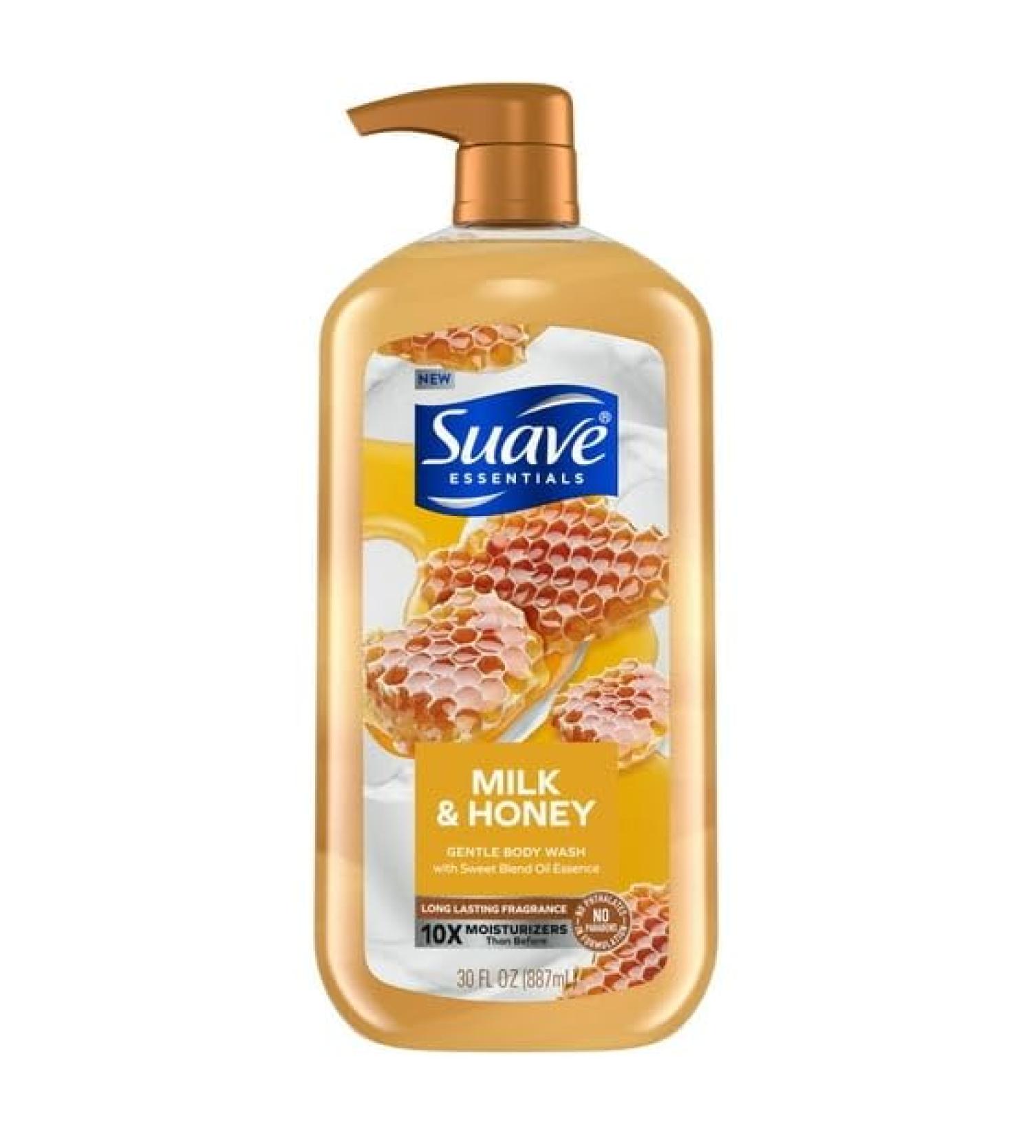Sua ve Essentials Gentle Body Wash - Milk & Honey 30 oz | Nourishing Skin Care for All Skin Types - International Shipping Available - Buy Online on GoSupps.com