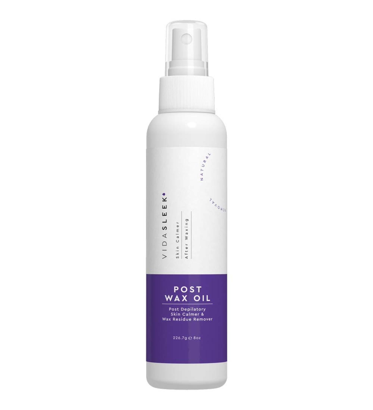 VidaSleek After Wax Oil - Post Waxing Skin Calmer & Residue Remover 8 oz - Buy Online on GoSupps.com