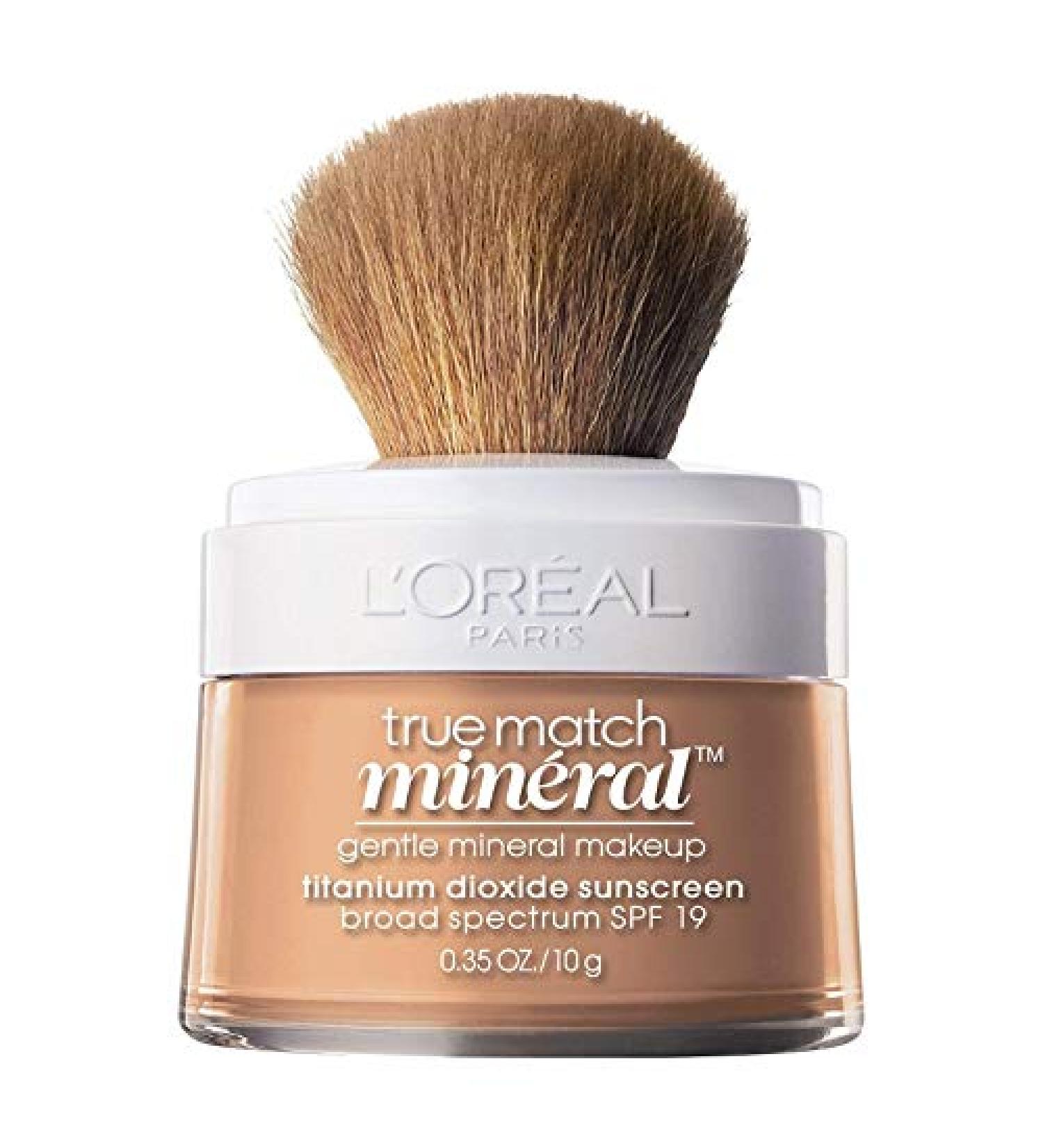 L'Oreal True Match Mineral Foundation Buff Beige 466 0.35 oz (Pack of 2) Beige 0.35 Ounce