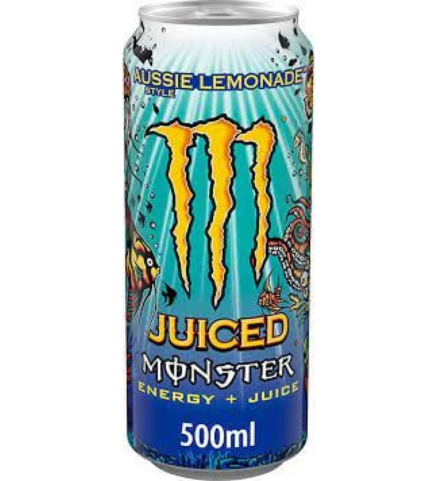 Wowboxme Monster Energy Juiced Aussie Lemonade 12 x 500ml Summer Edition 2023 (24 x 500ml)