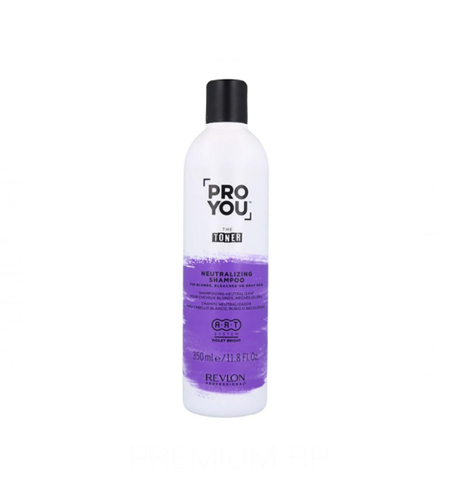 REVLON PROFESSIONAL PRO YOU THE Toner NEUTRALIZING SHAMPOOO Bleached Hair Dye Anti-Yellow Blonde Hair 350 ml